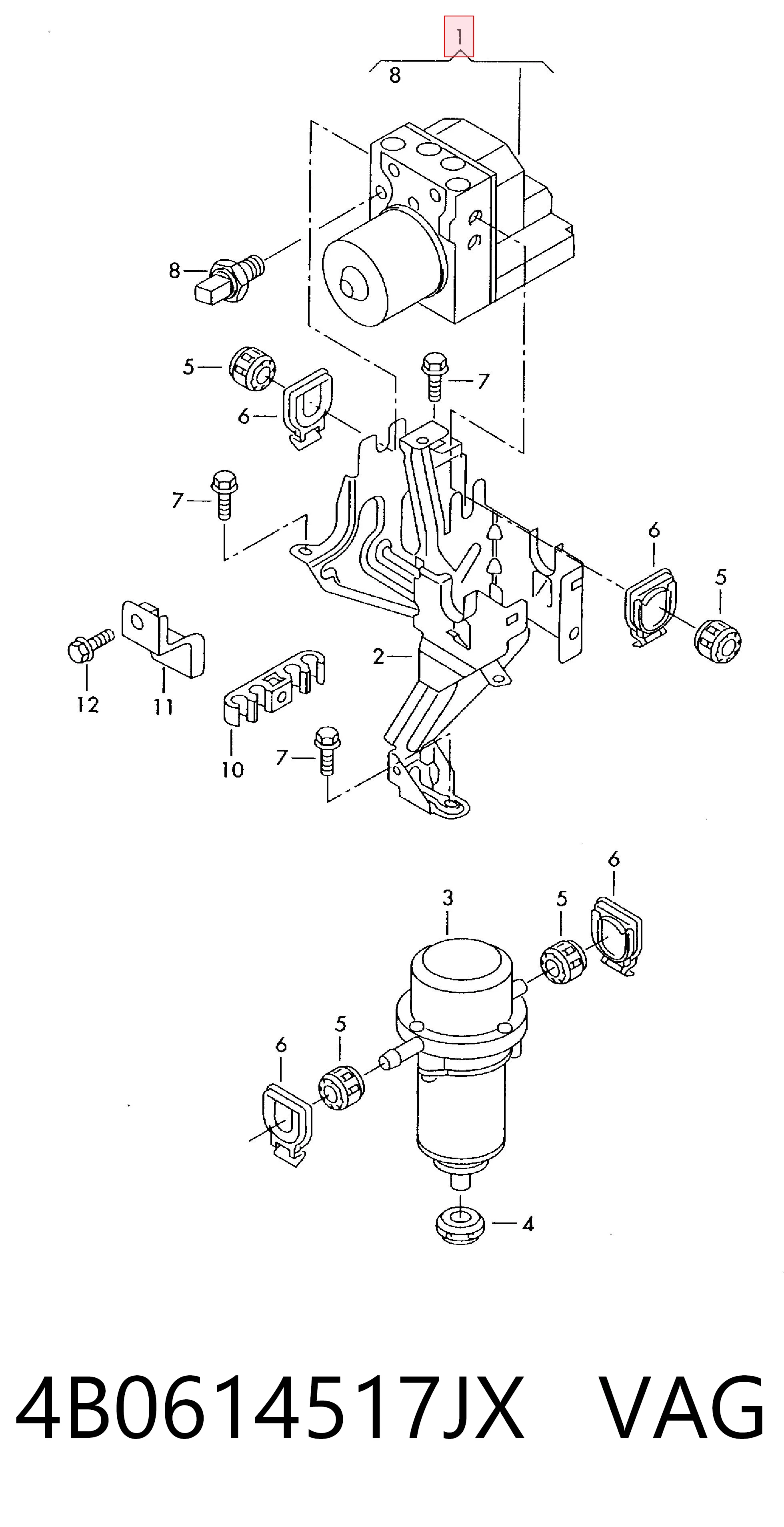 Купити 0265225125 Bosch Гідроблок АБС