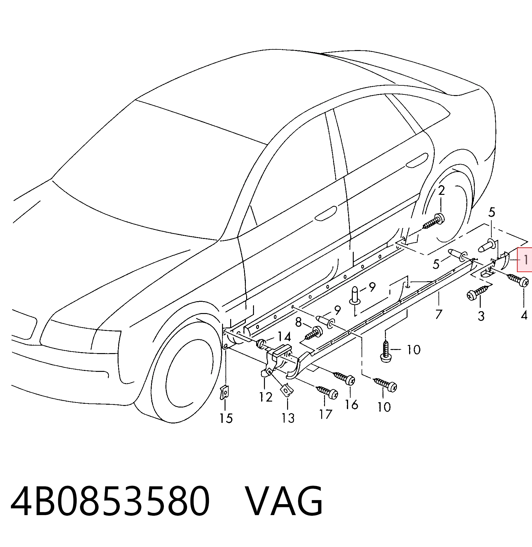 4B0853580 VAG 