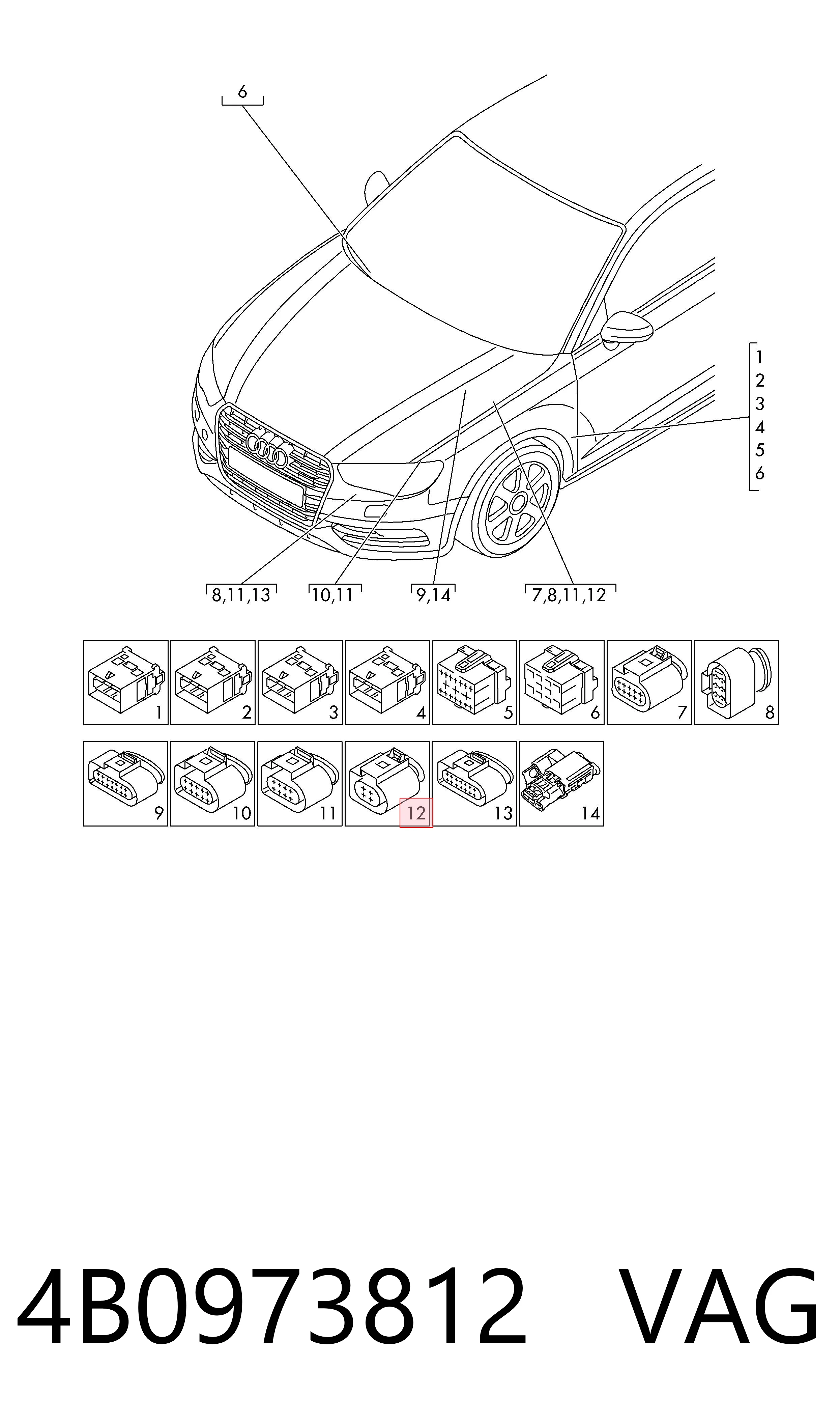 4B0973812 VAG 