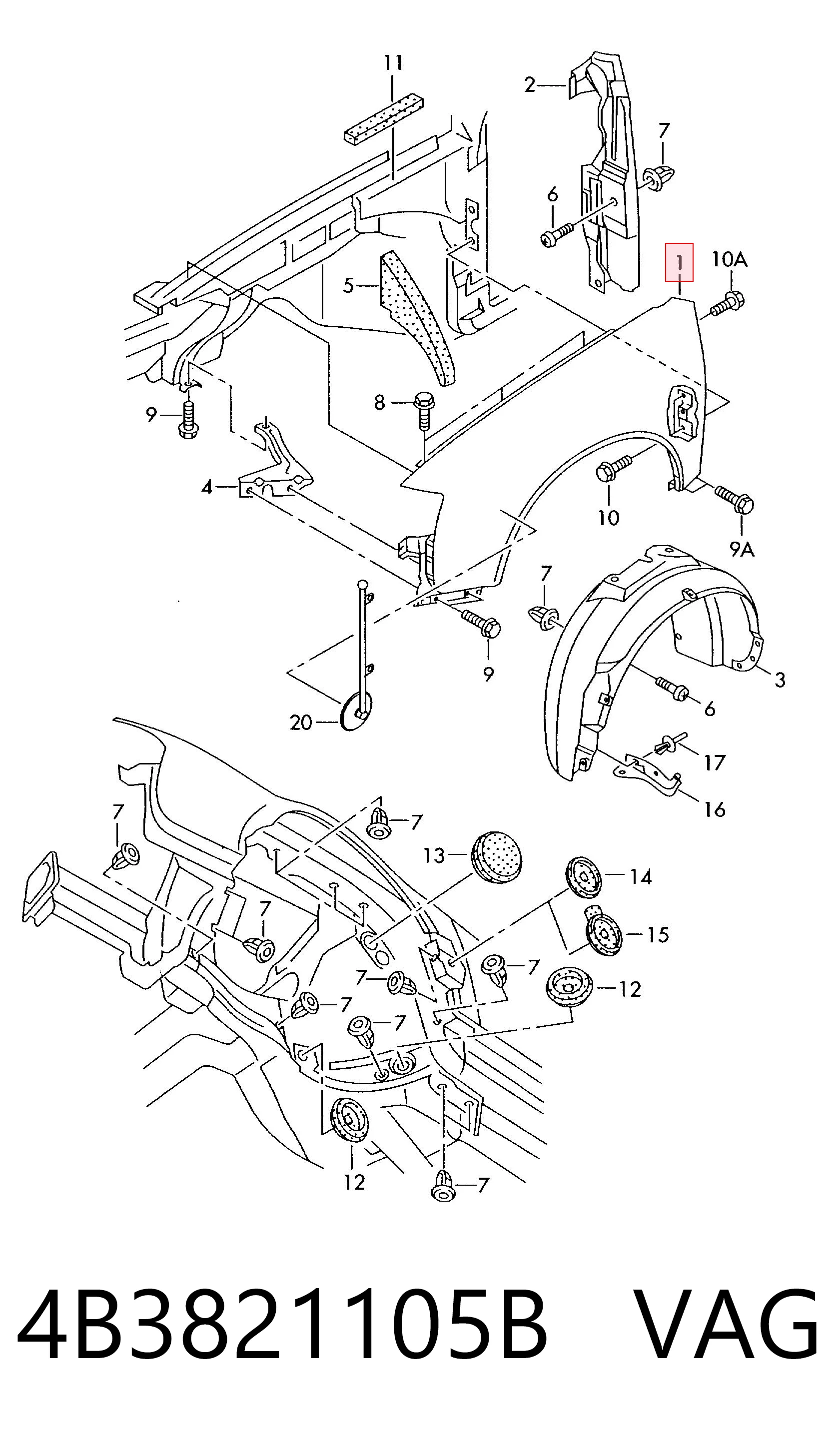 4B3821105B VAG