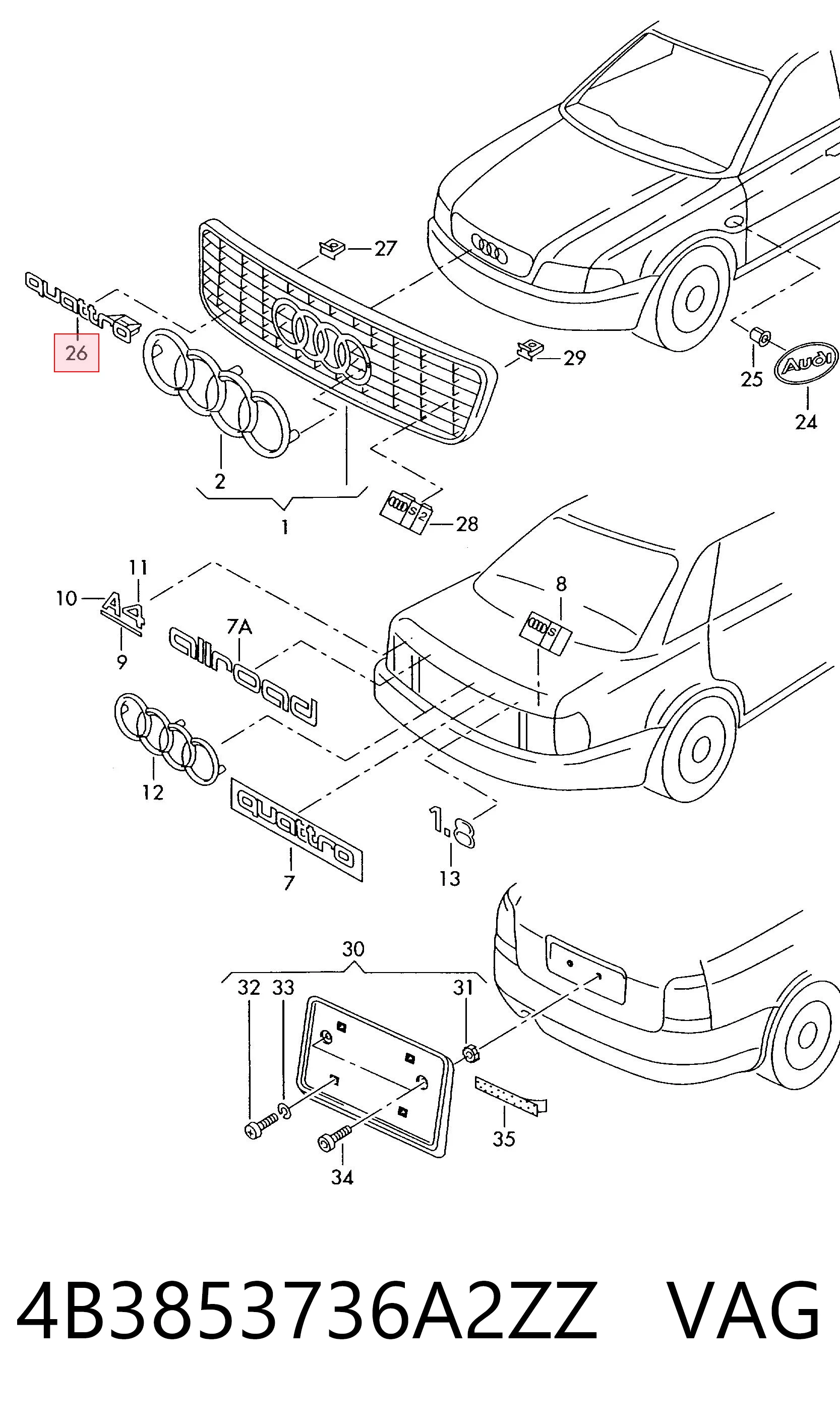 4B3853736A2ZZ VAG 