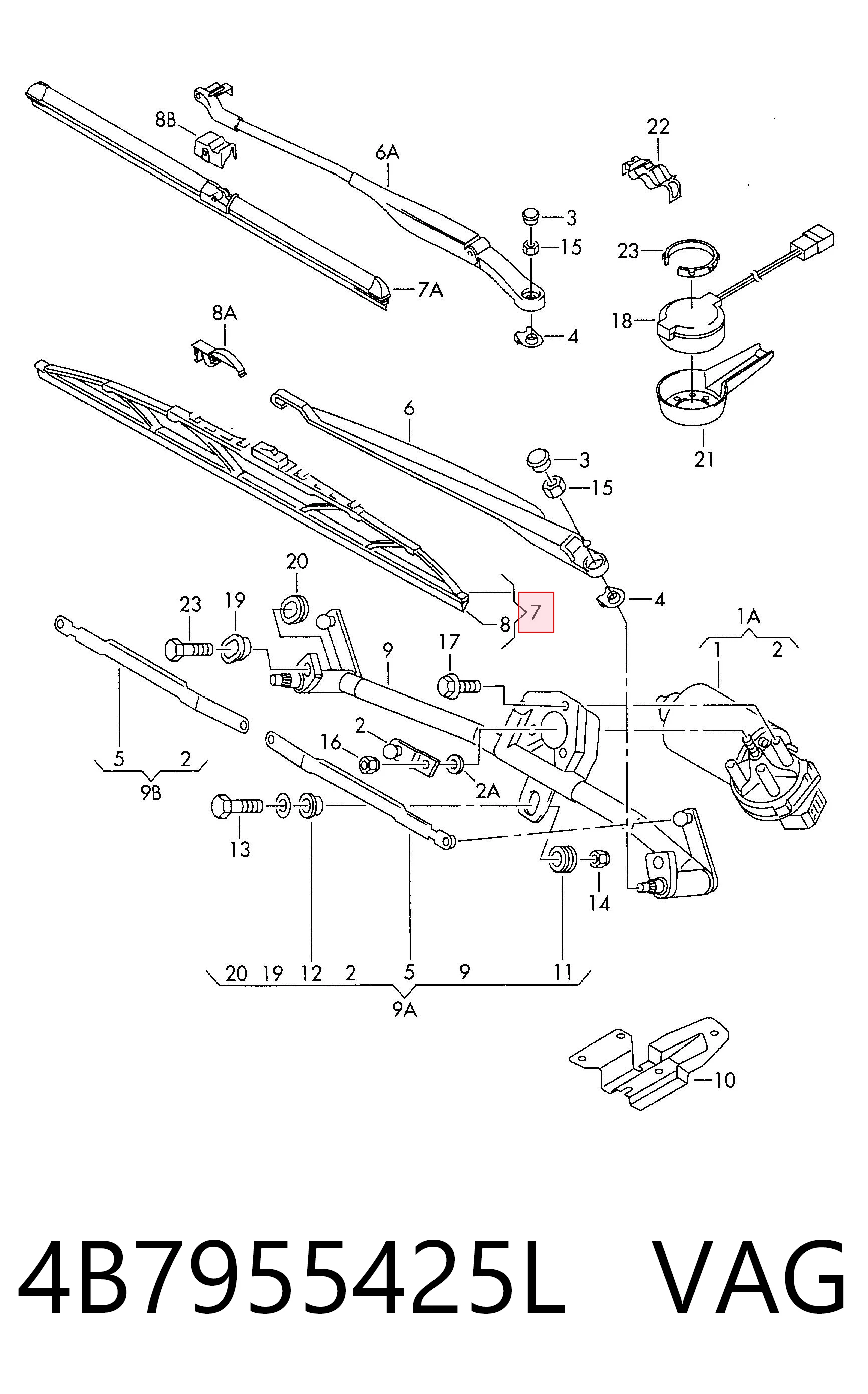 4B7955425L VAG