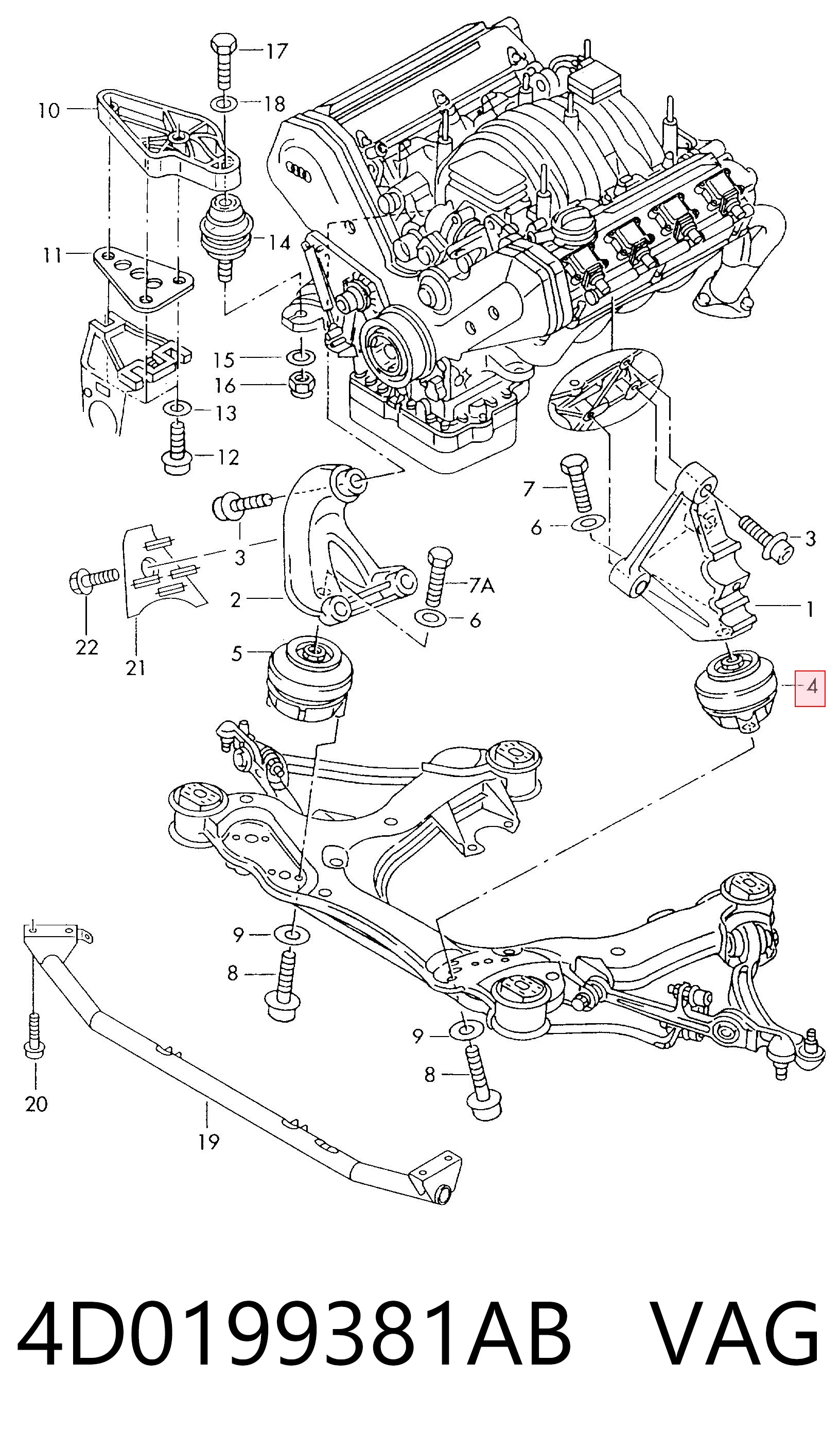 4D0199381AB VAG