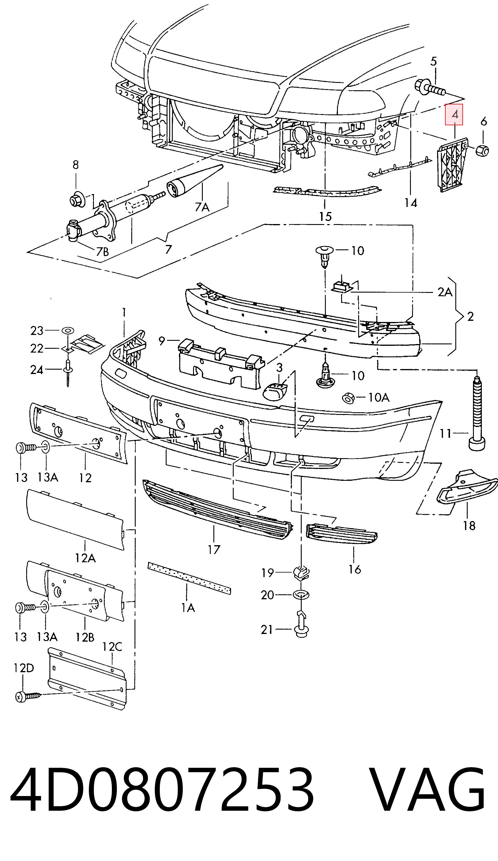 4D0807253 VAG