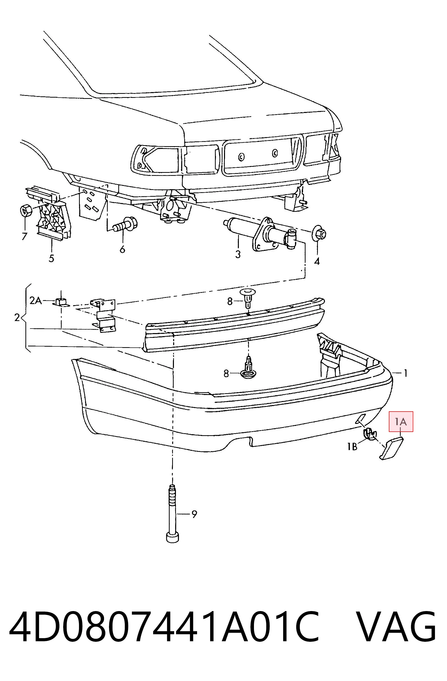 4D0807441A01C VAG 