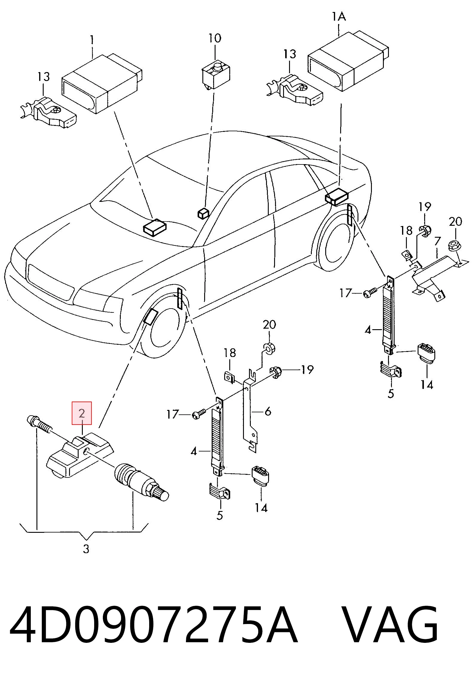 Манометр повітряний Bentley 4D0907275F ціна, від 24.76 USD