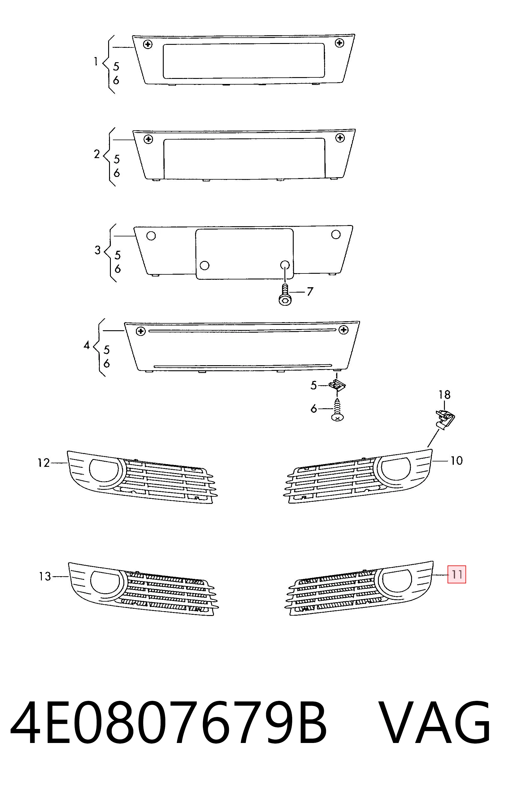 4E0807679B VAG 