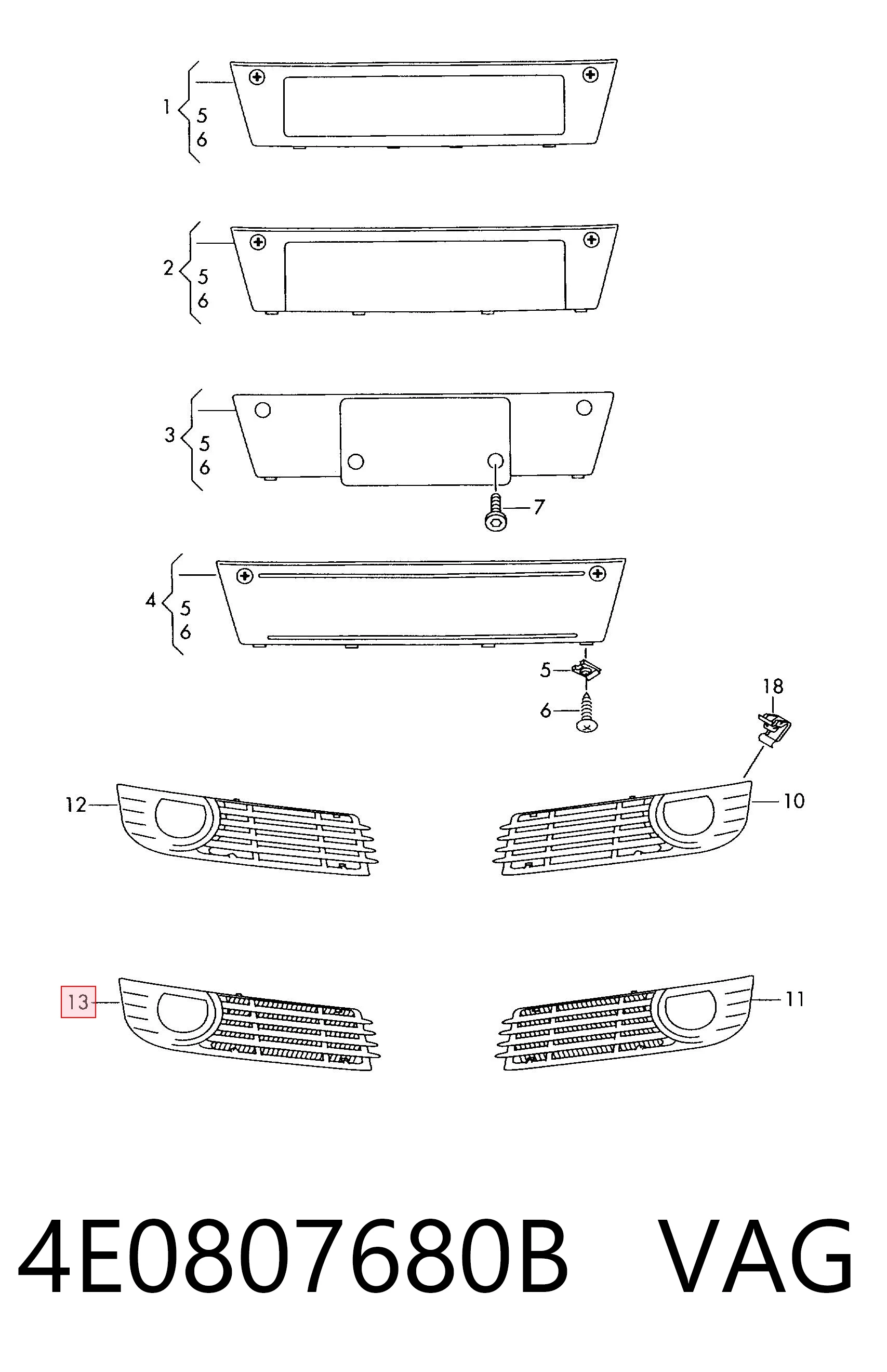 4E0807680B VAG 