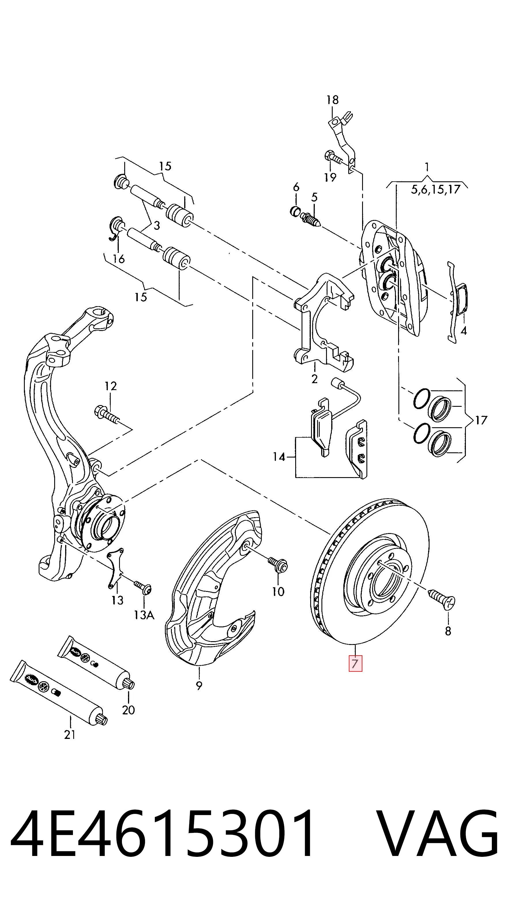 4E4615301 VAG