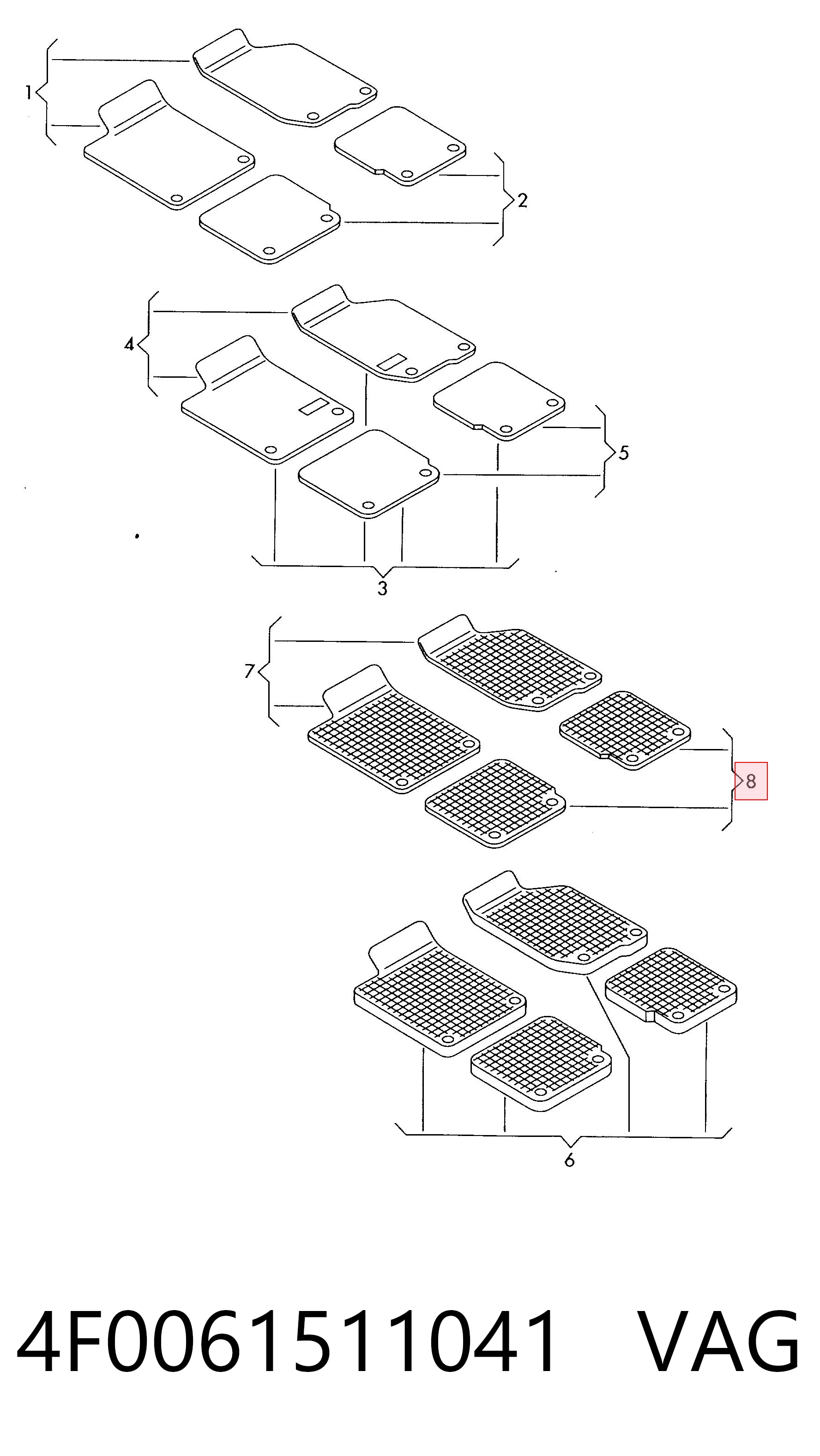 4F0061511041 VAG 