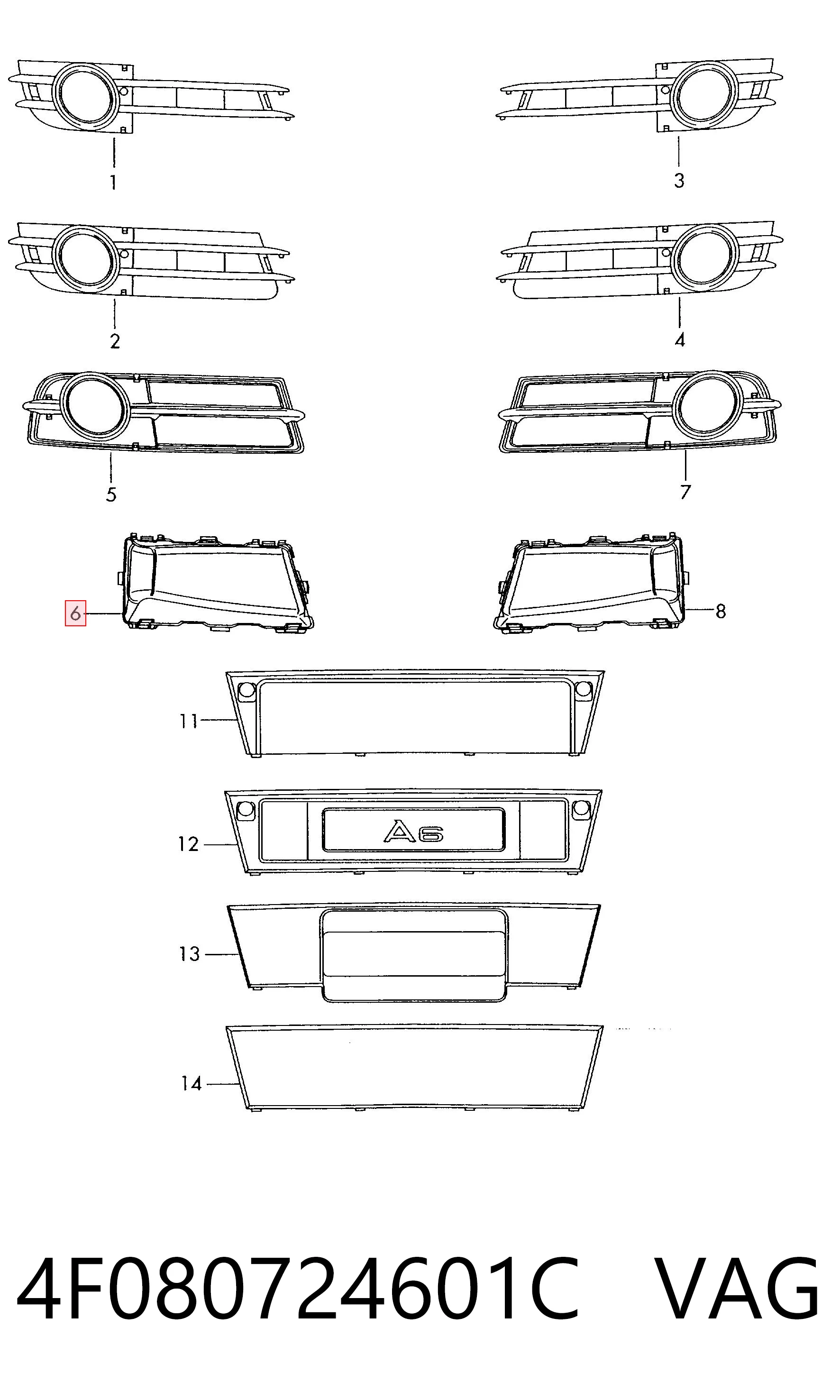 4F080724601C VAG 