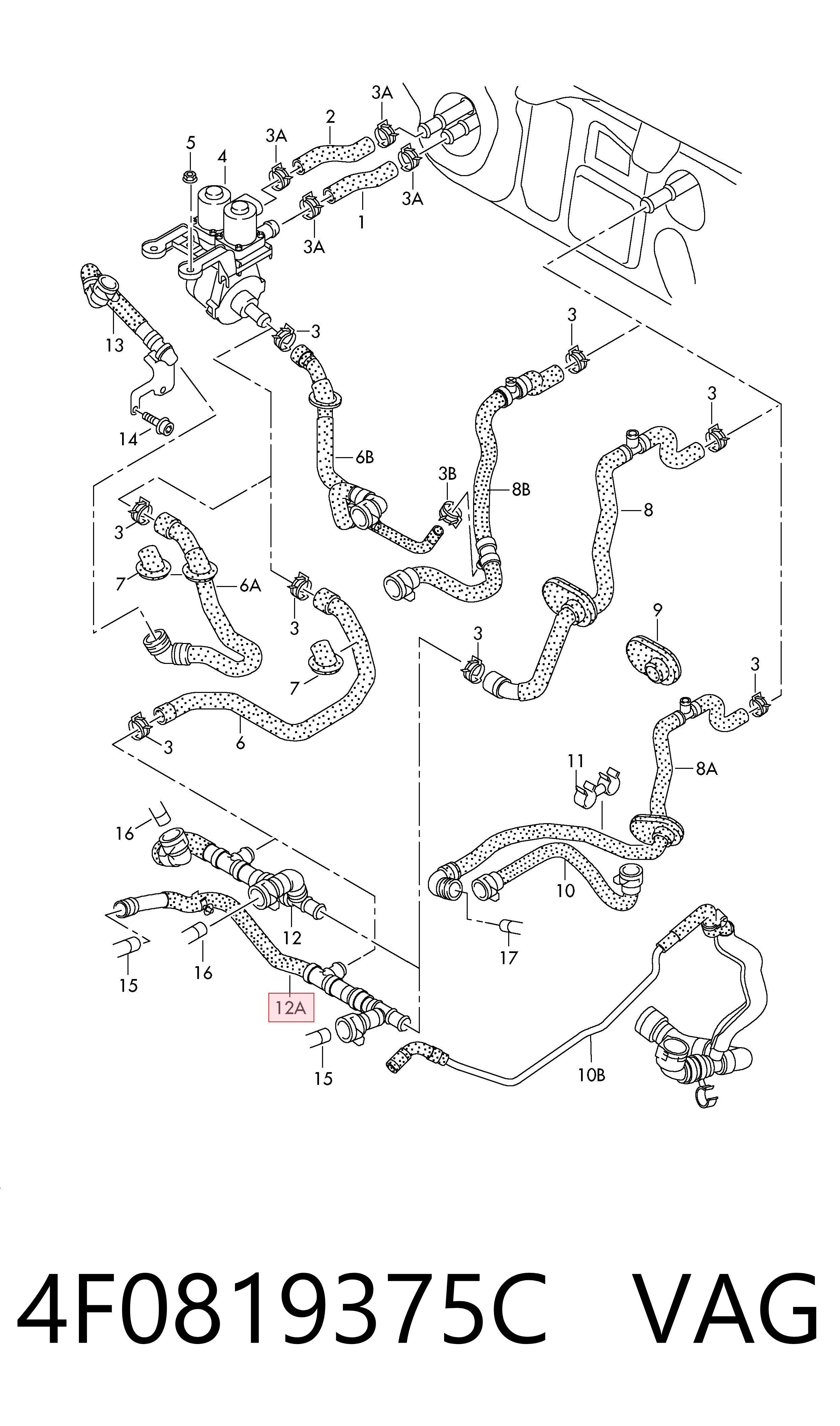  VAG 4F0819375C ціна, від 22.80 USD