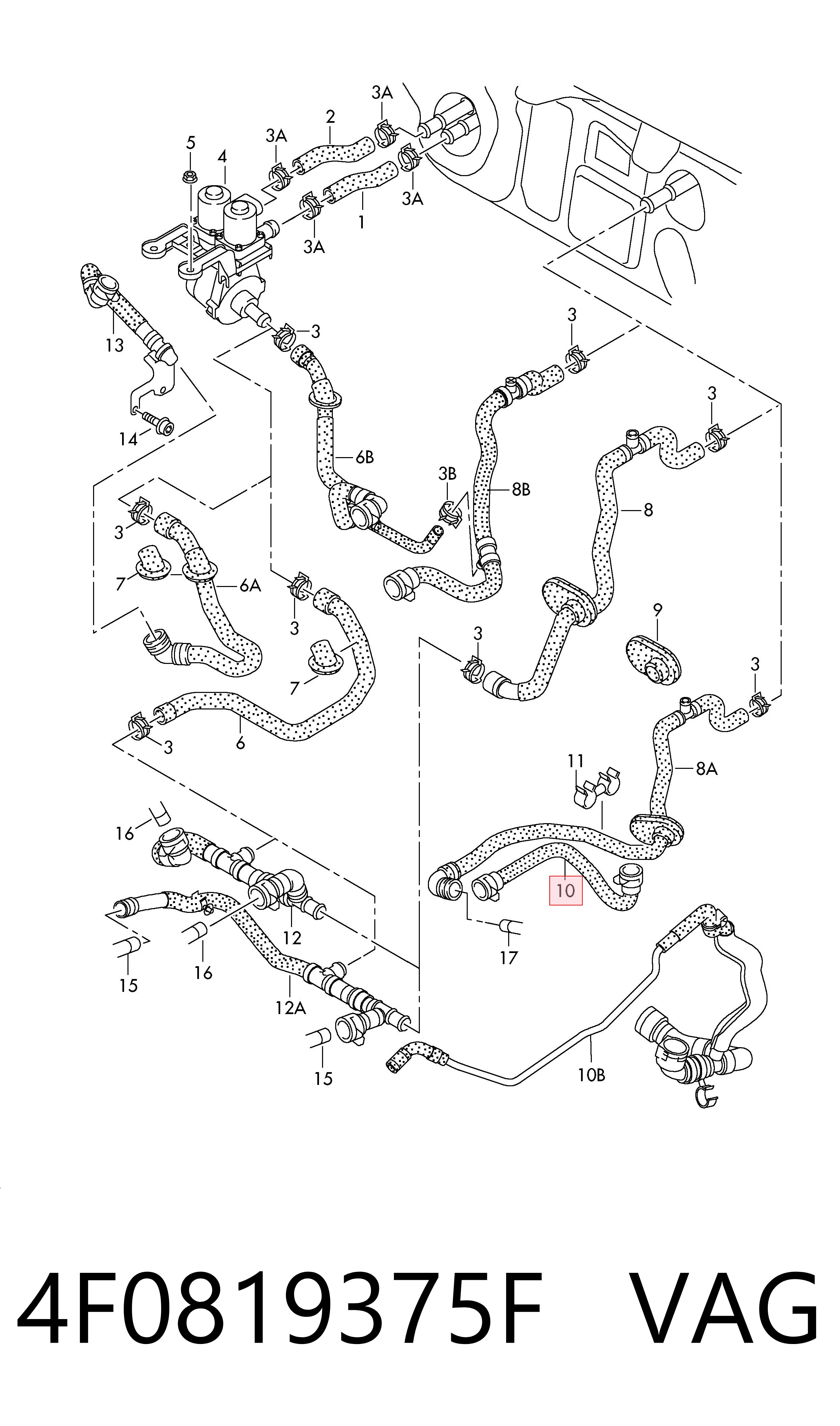  VAG 4F0819375F ціна, від 84.53 USD