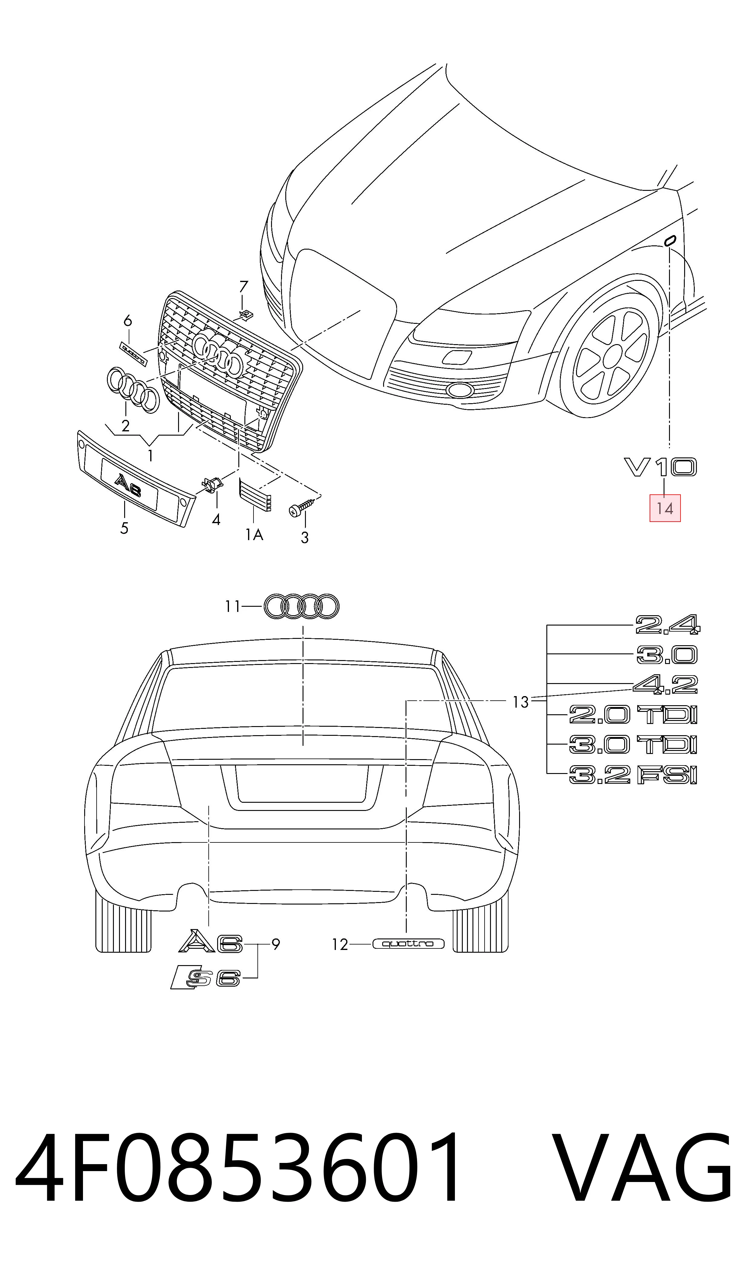 4F0853601 VAG 