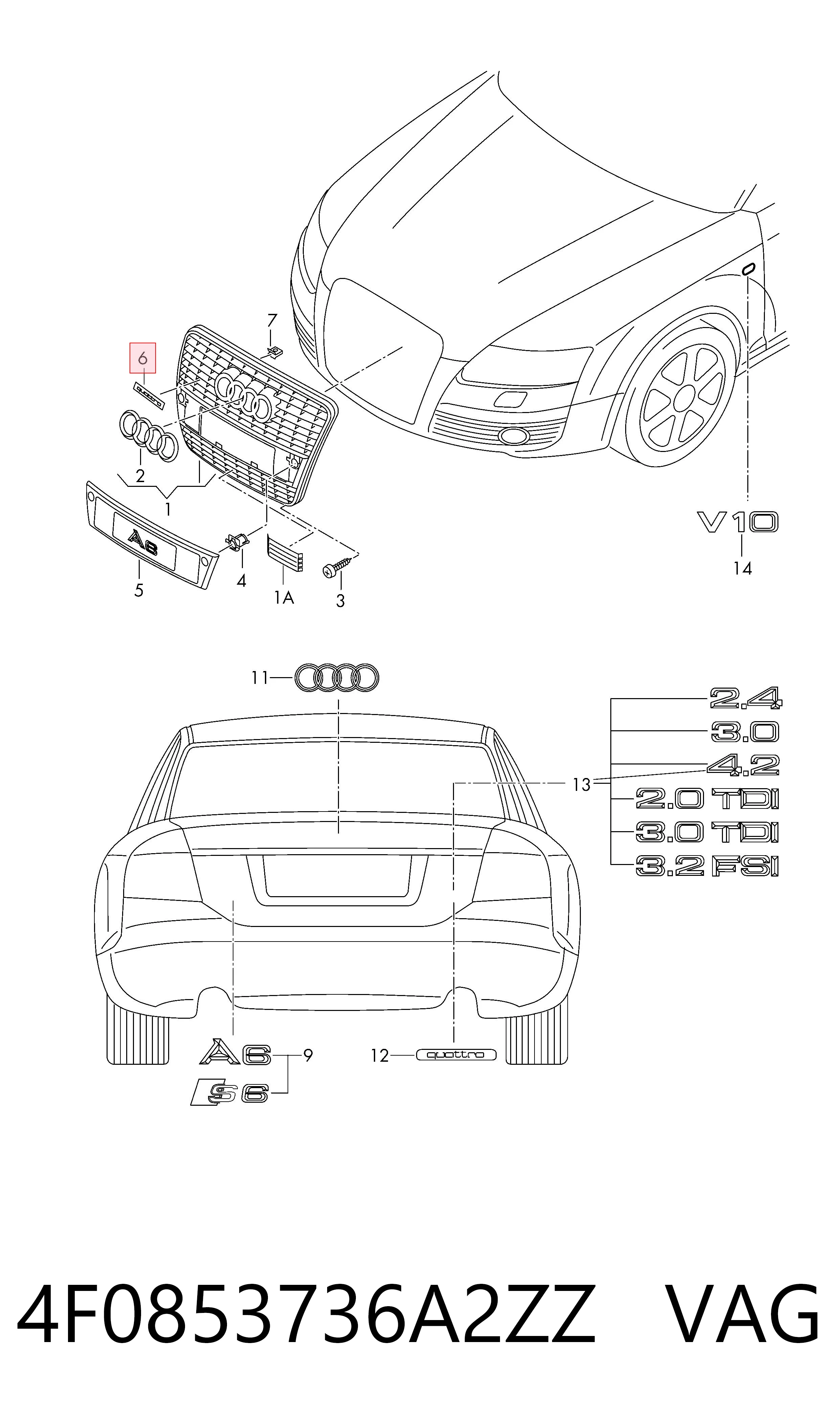 4F0853736A2ZZ VAG 