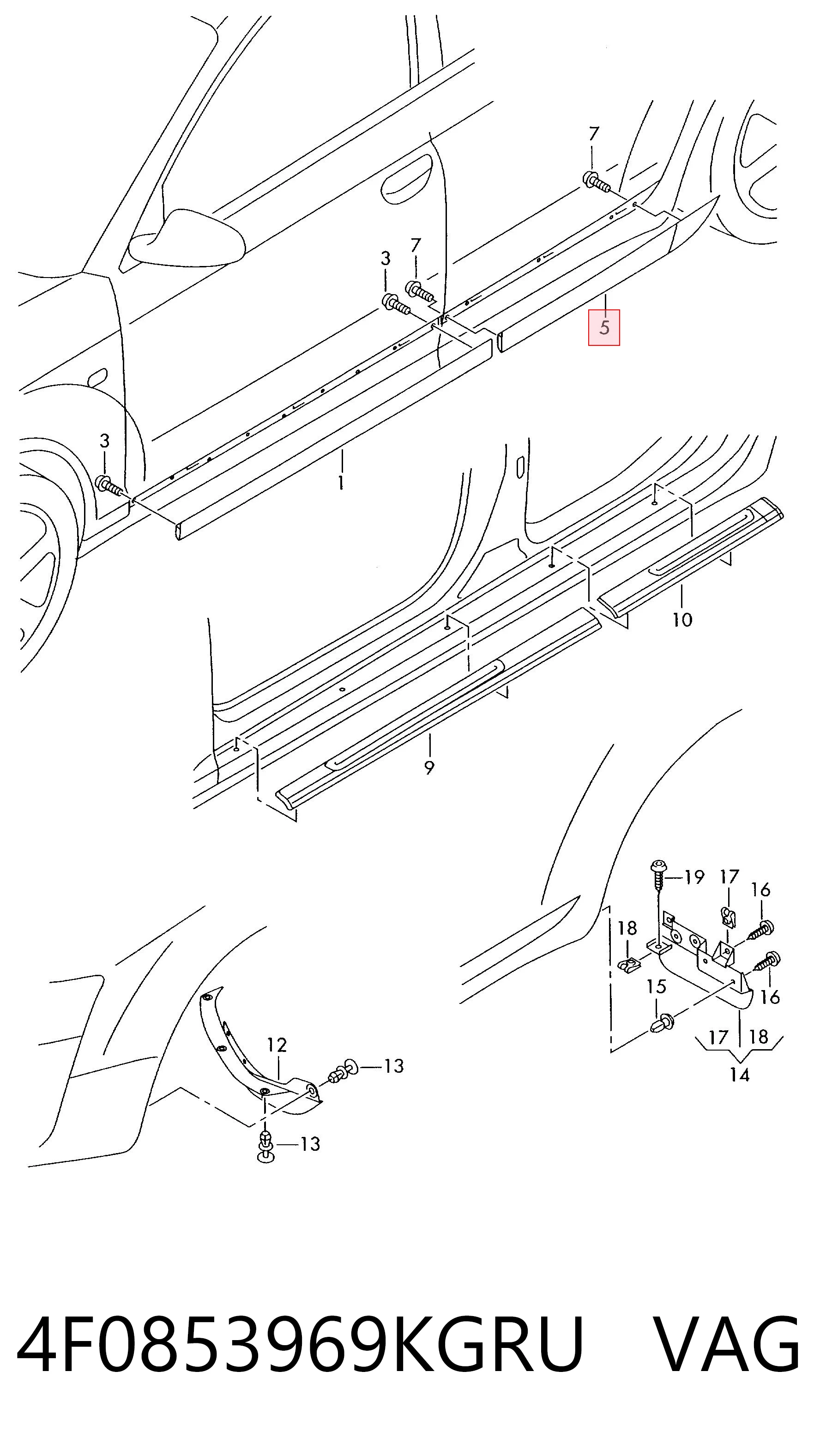 4F0853969KGRU VAG 
