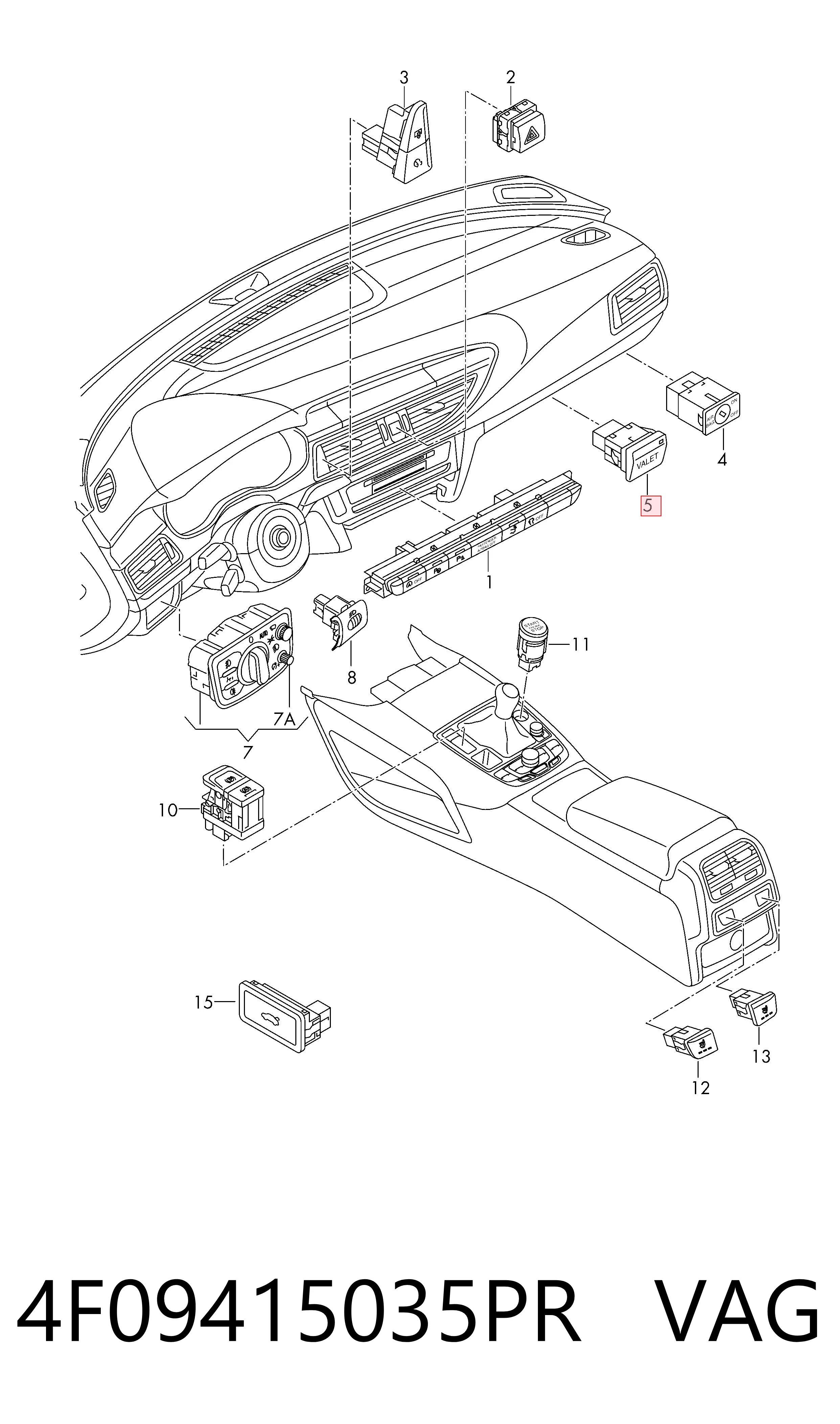 4F09415035PR VAG 