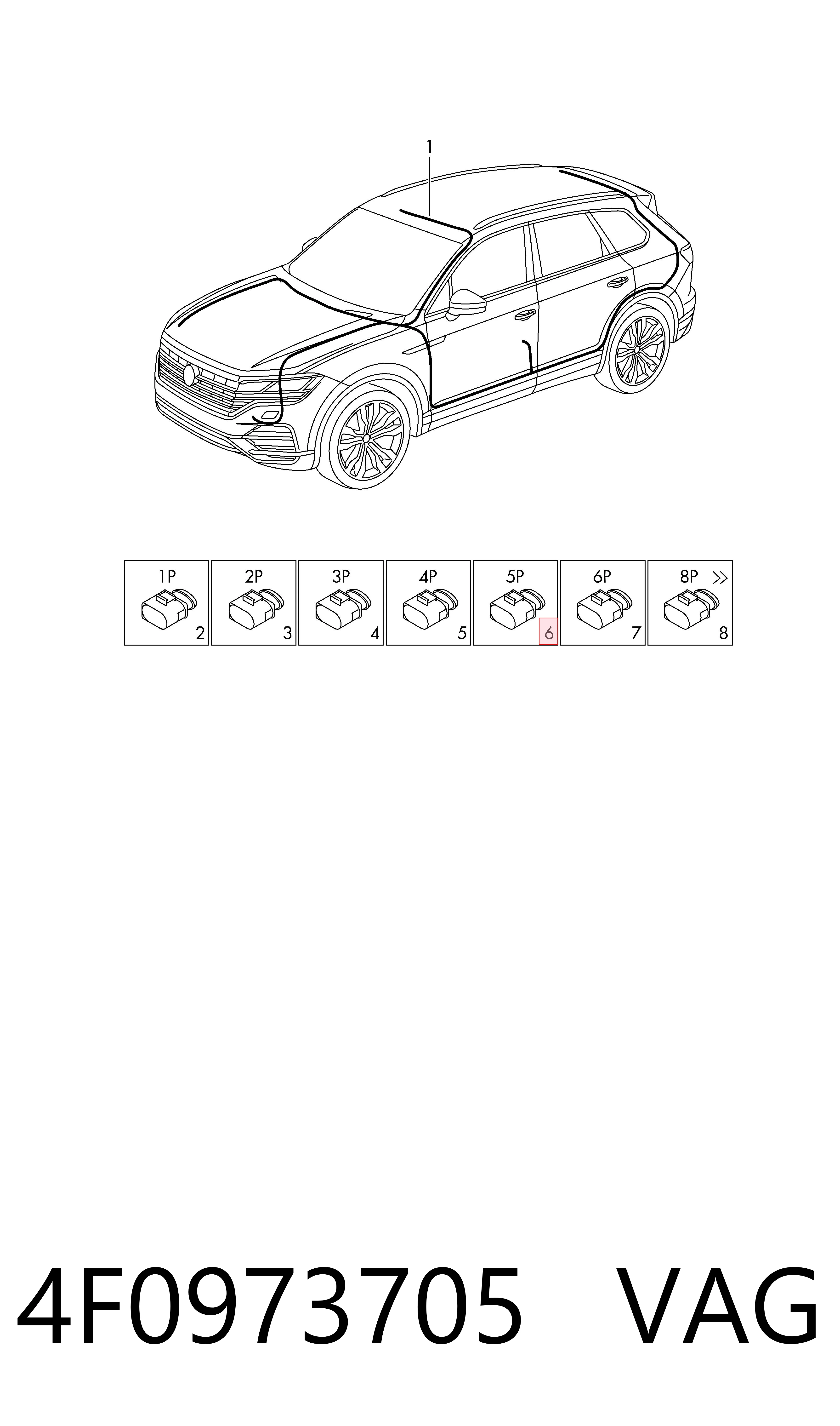  VAG 4F0973705 ціна, від 3.69 USD
