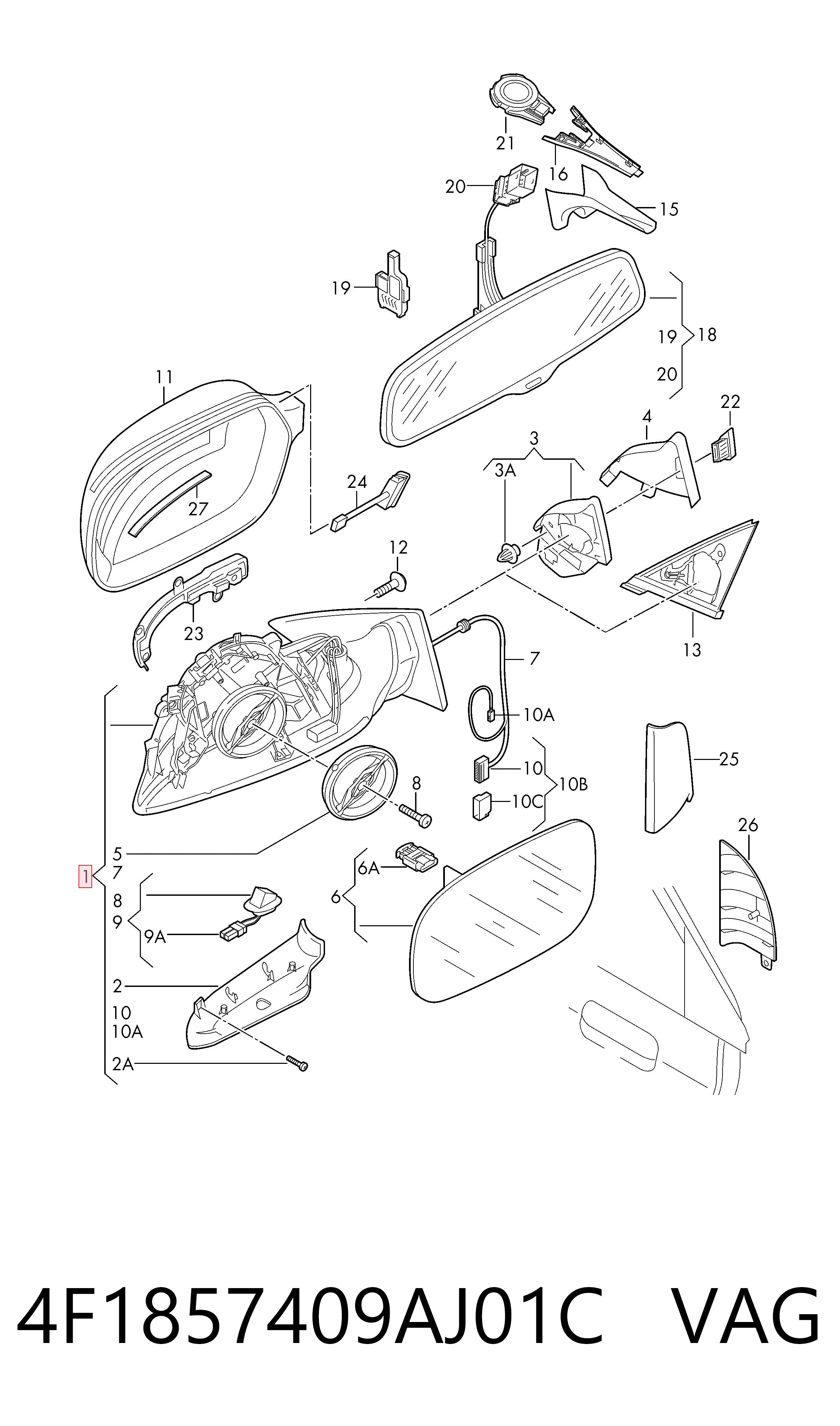 4F1857409AJ01C VAG