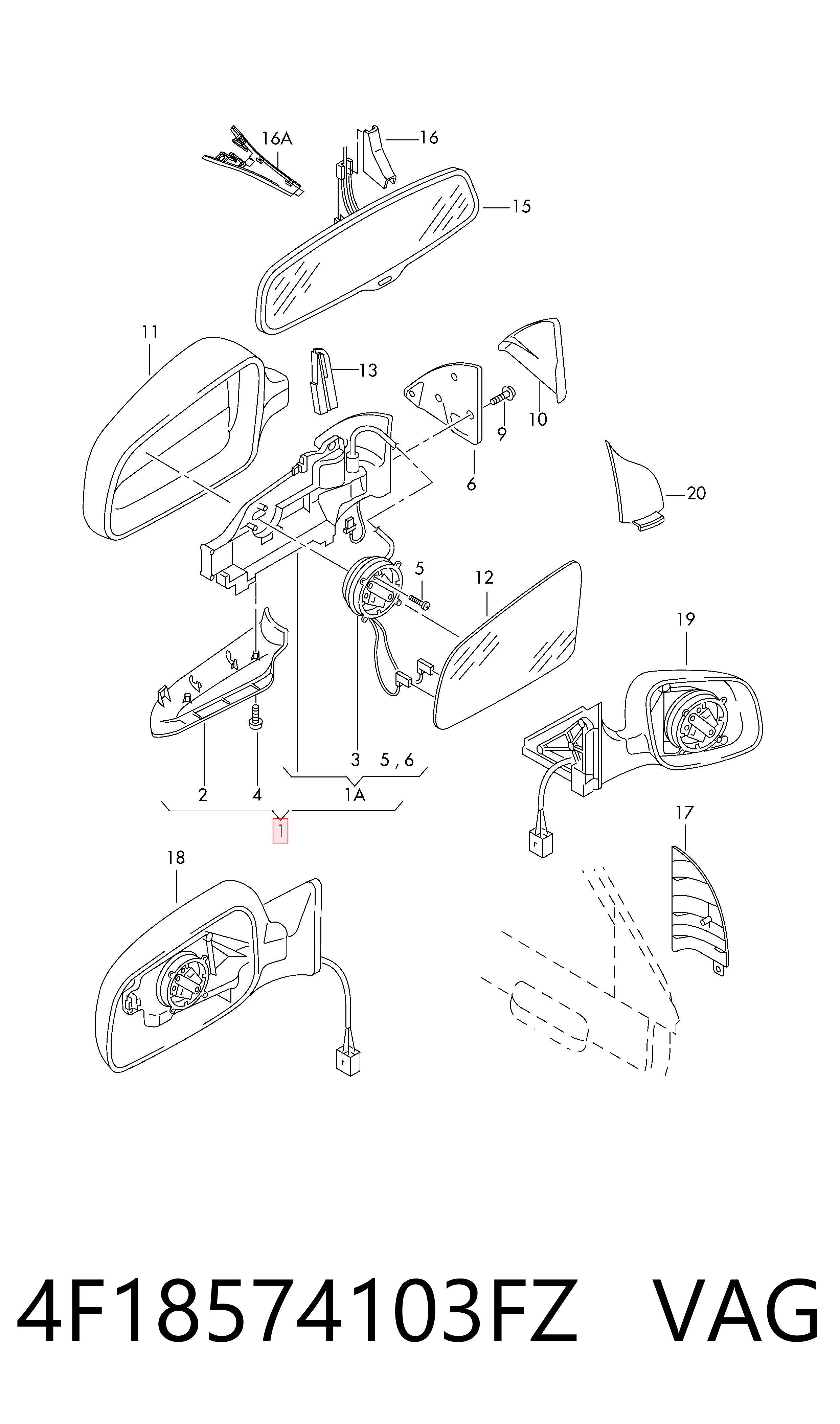 4F18574103FZ VAG