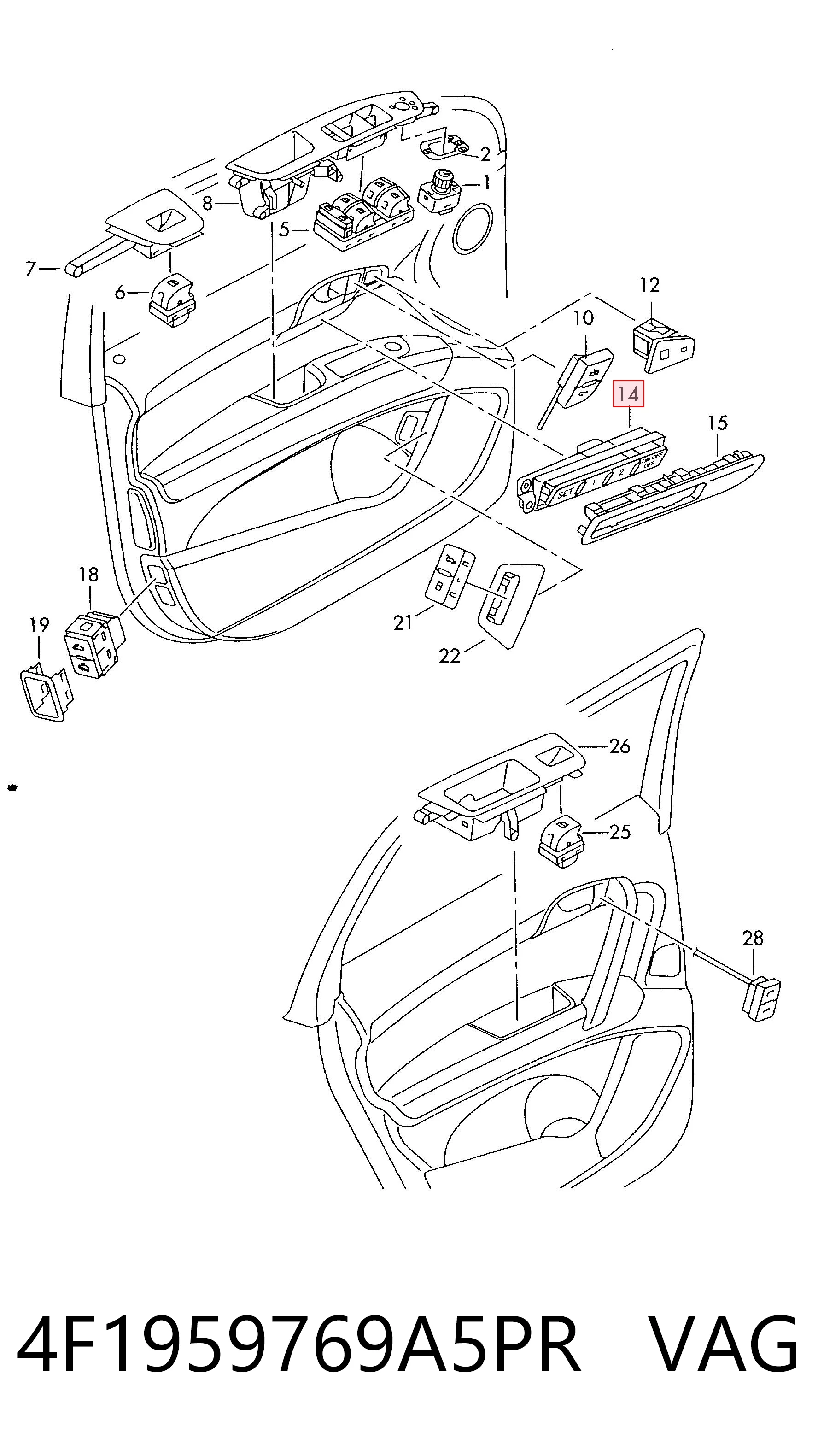 4F1959769A5PR VAG 