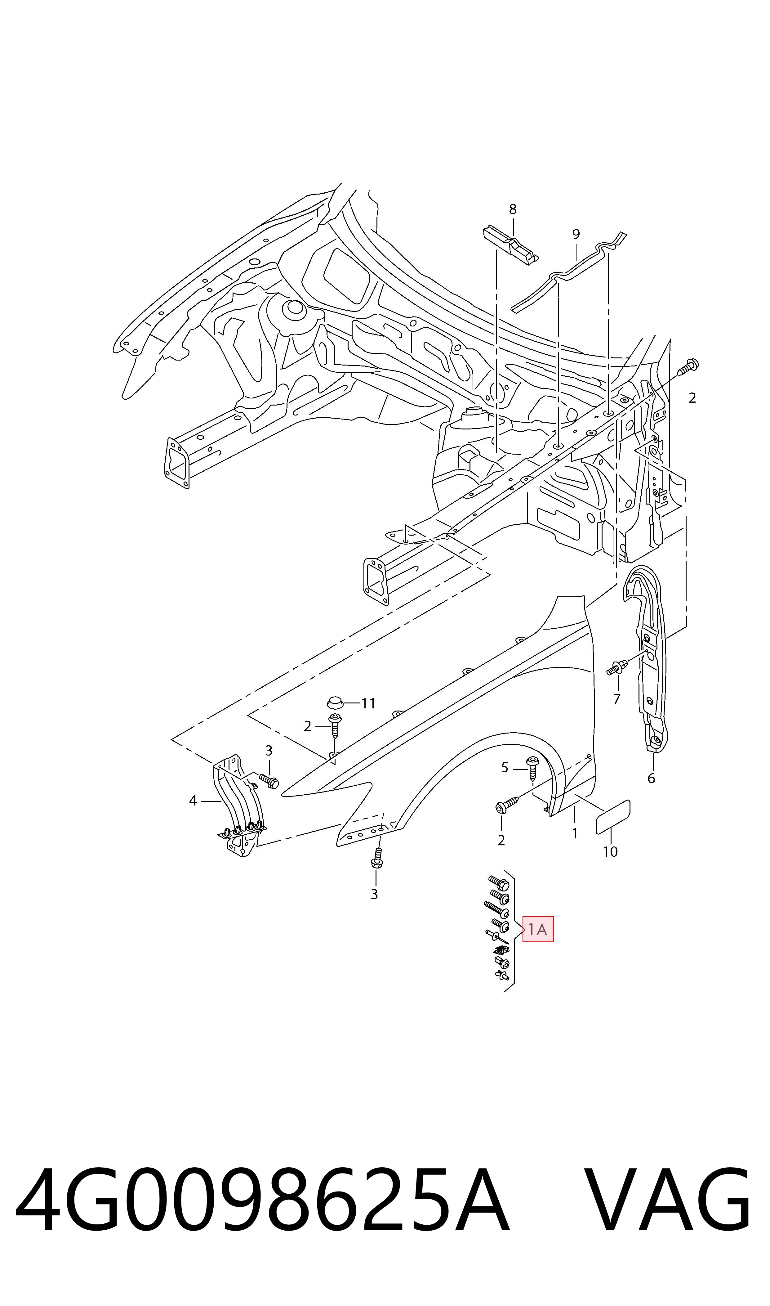 4G0098625A VAG 