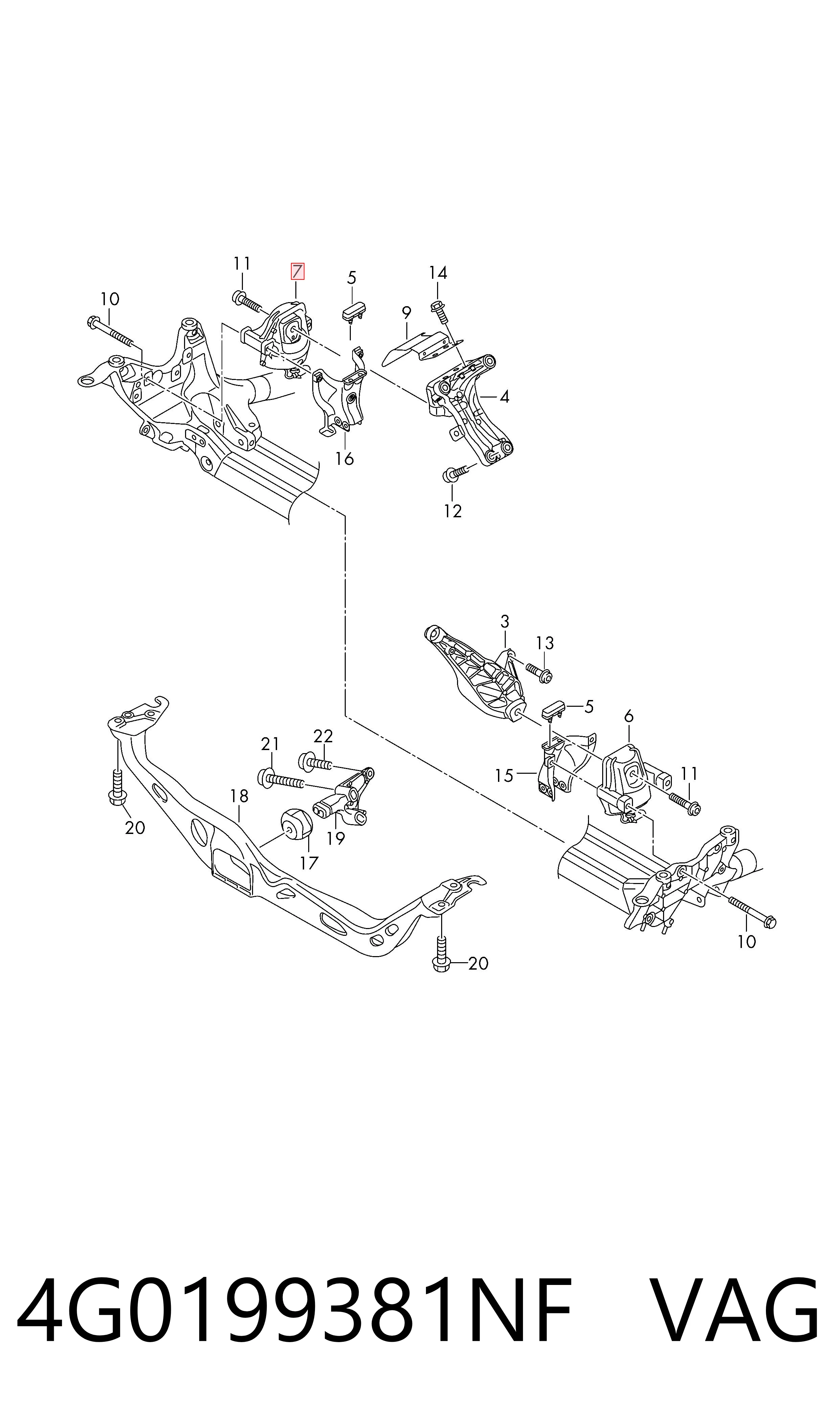 Купити 05147131AB Chrysler Подушка (опора) двигуна, ліва