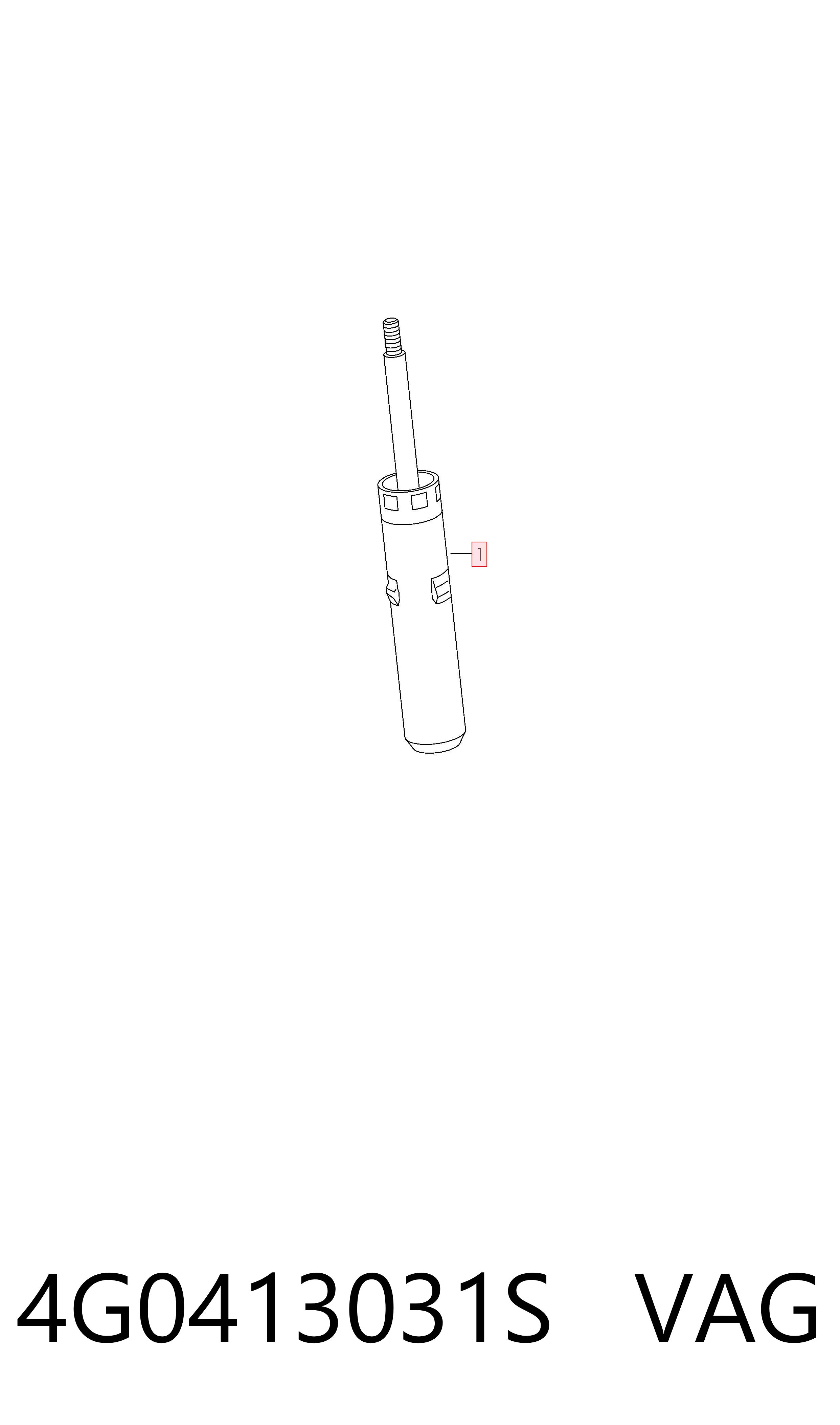 4G0413031S VAG Стійка передня