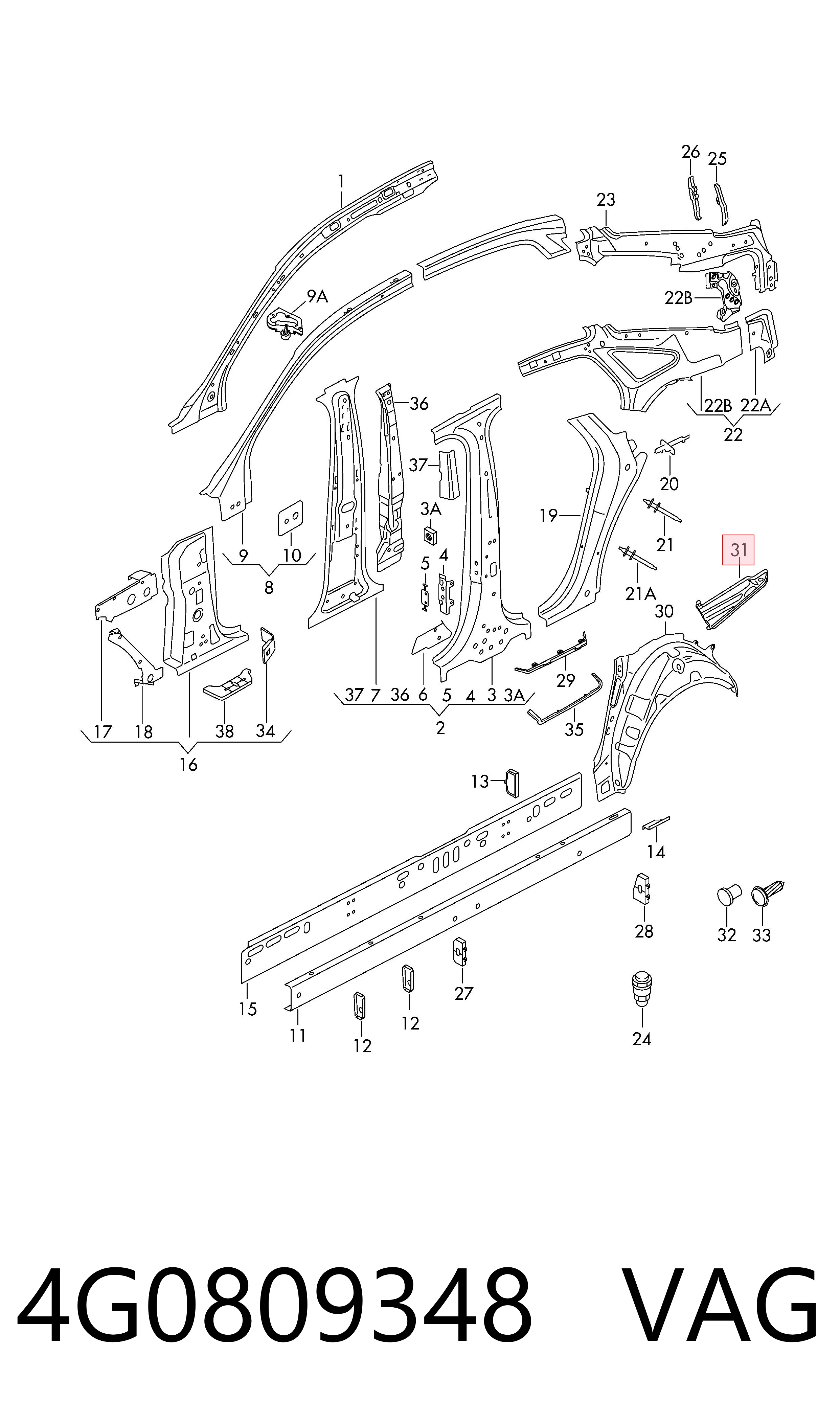 4G0809348 VAG 