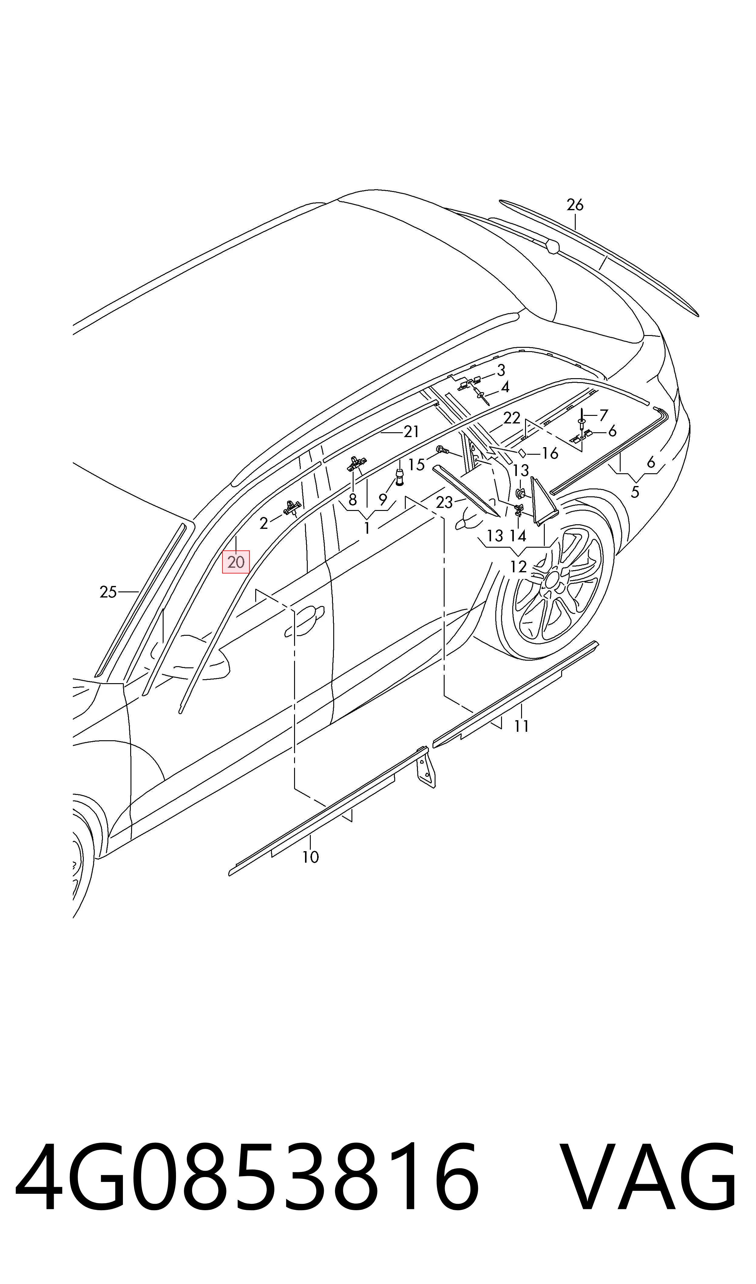 4G0853816 VAG 