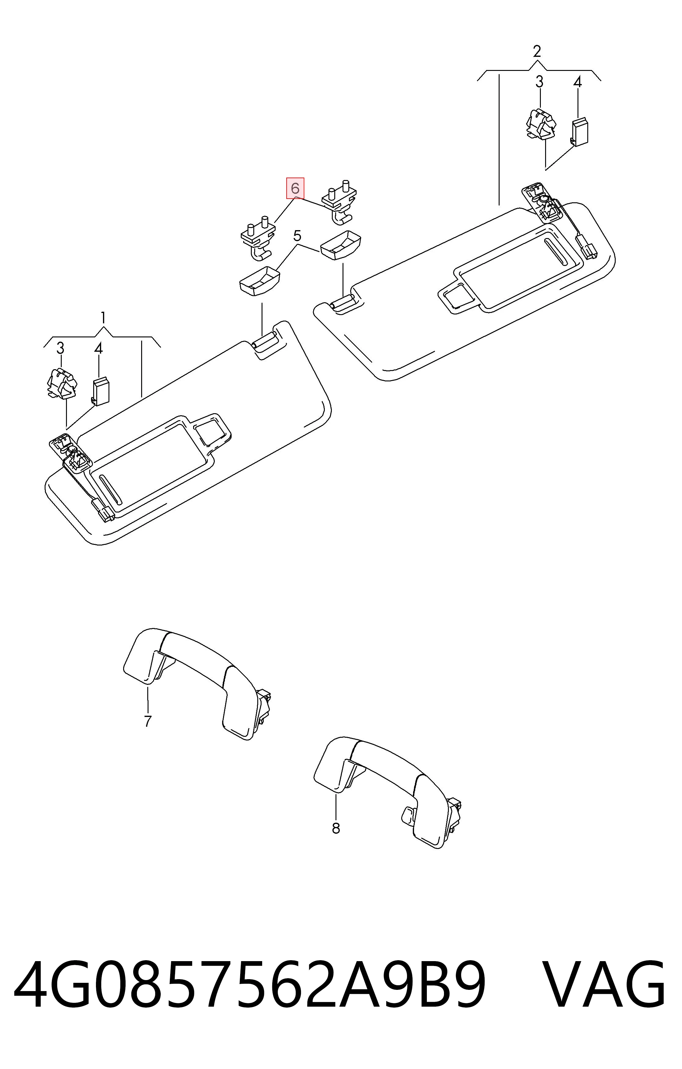  VAG 4G0857562A9B9 ціна, від 11.67 USD