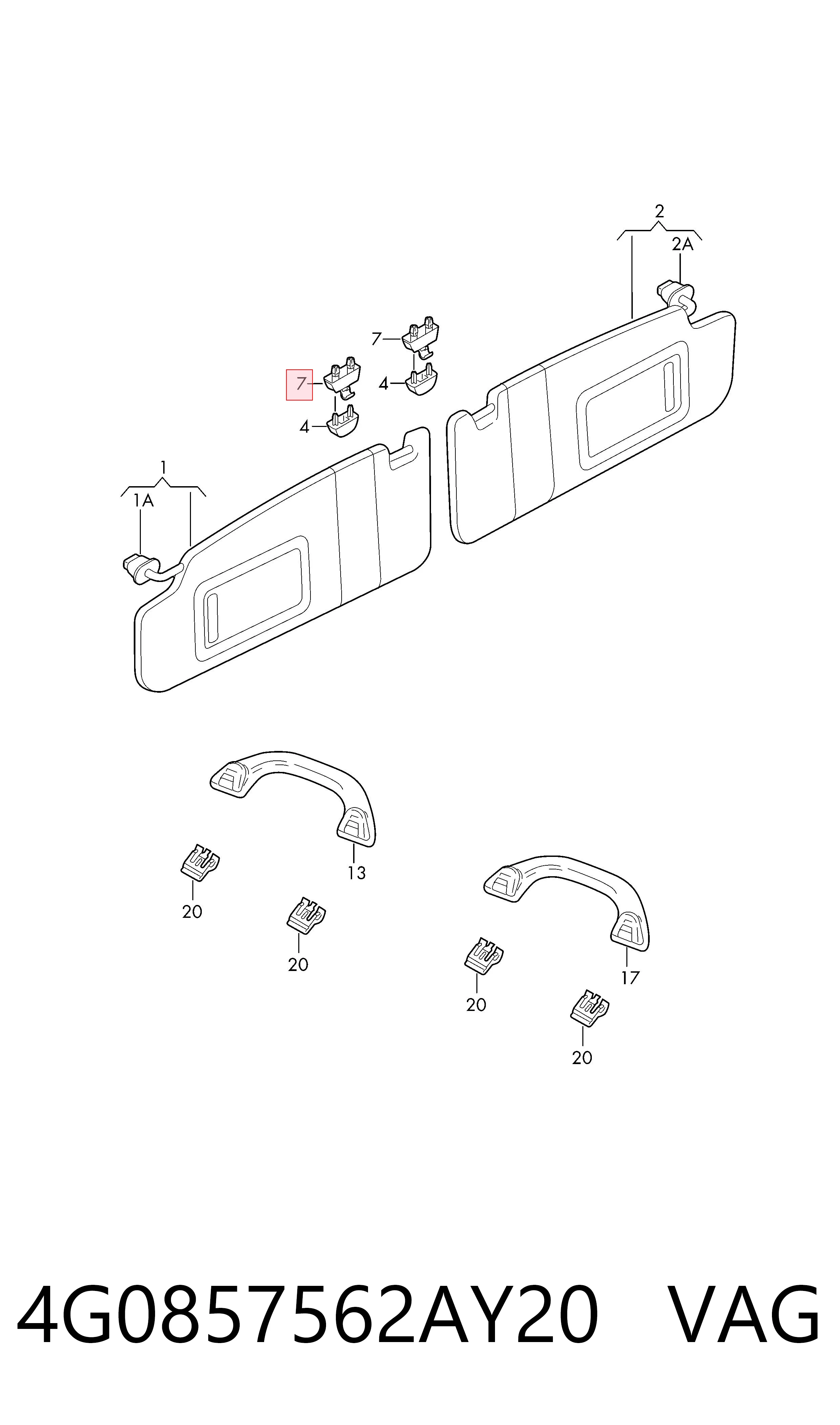  VAG 4G0857562AY20 ціна, від 8.22 USD