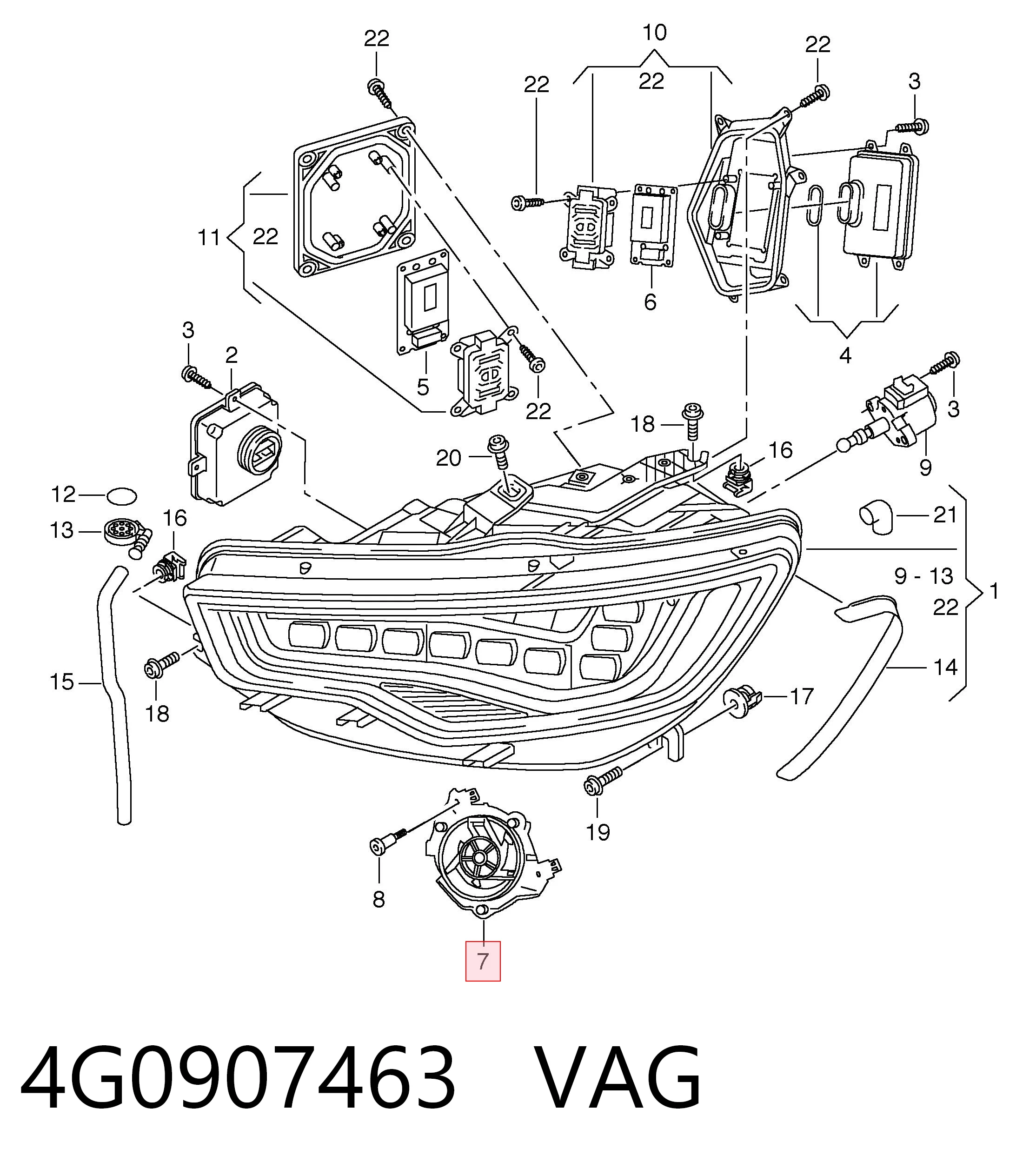 4G0907463 VAG 