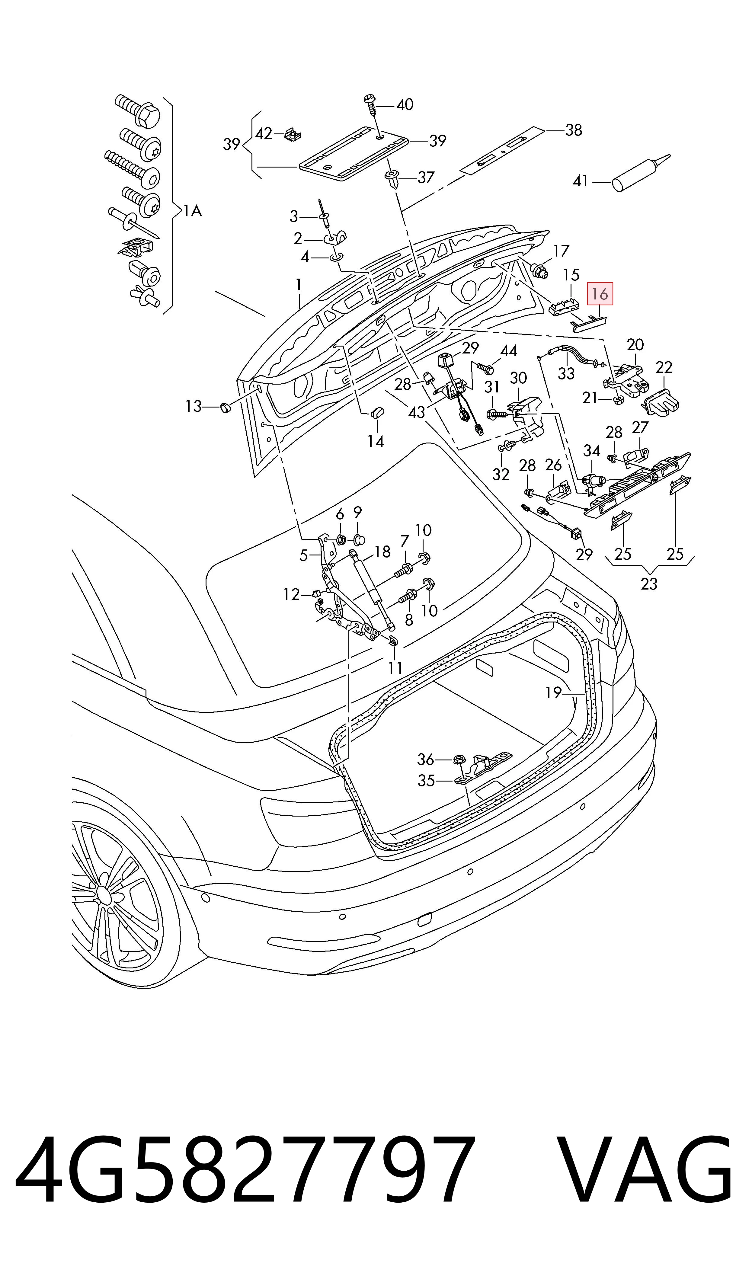  VAG 4G5827797 ціна, від 1.27 USD