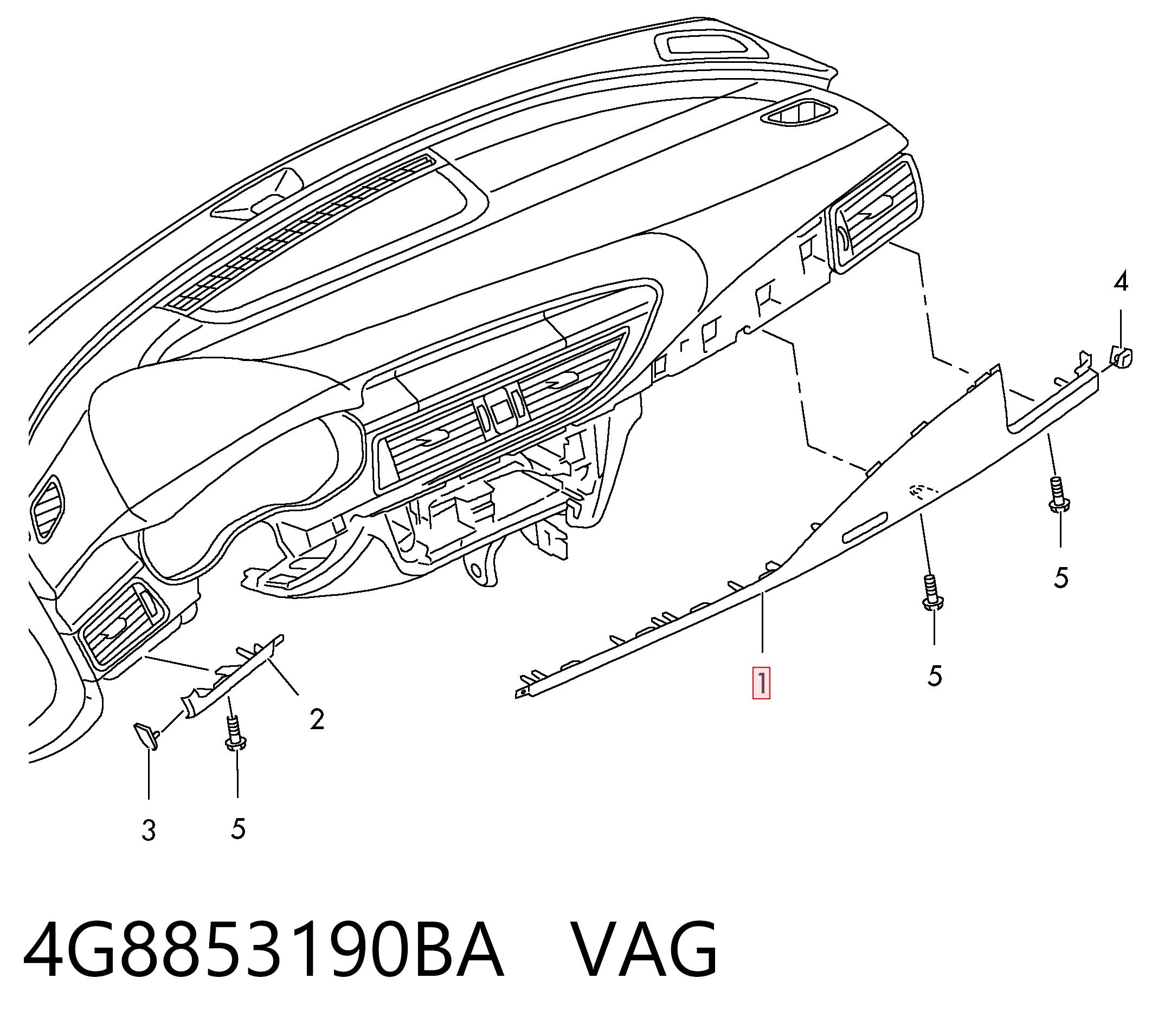 4G8853190BA VAG 