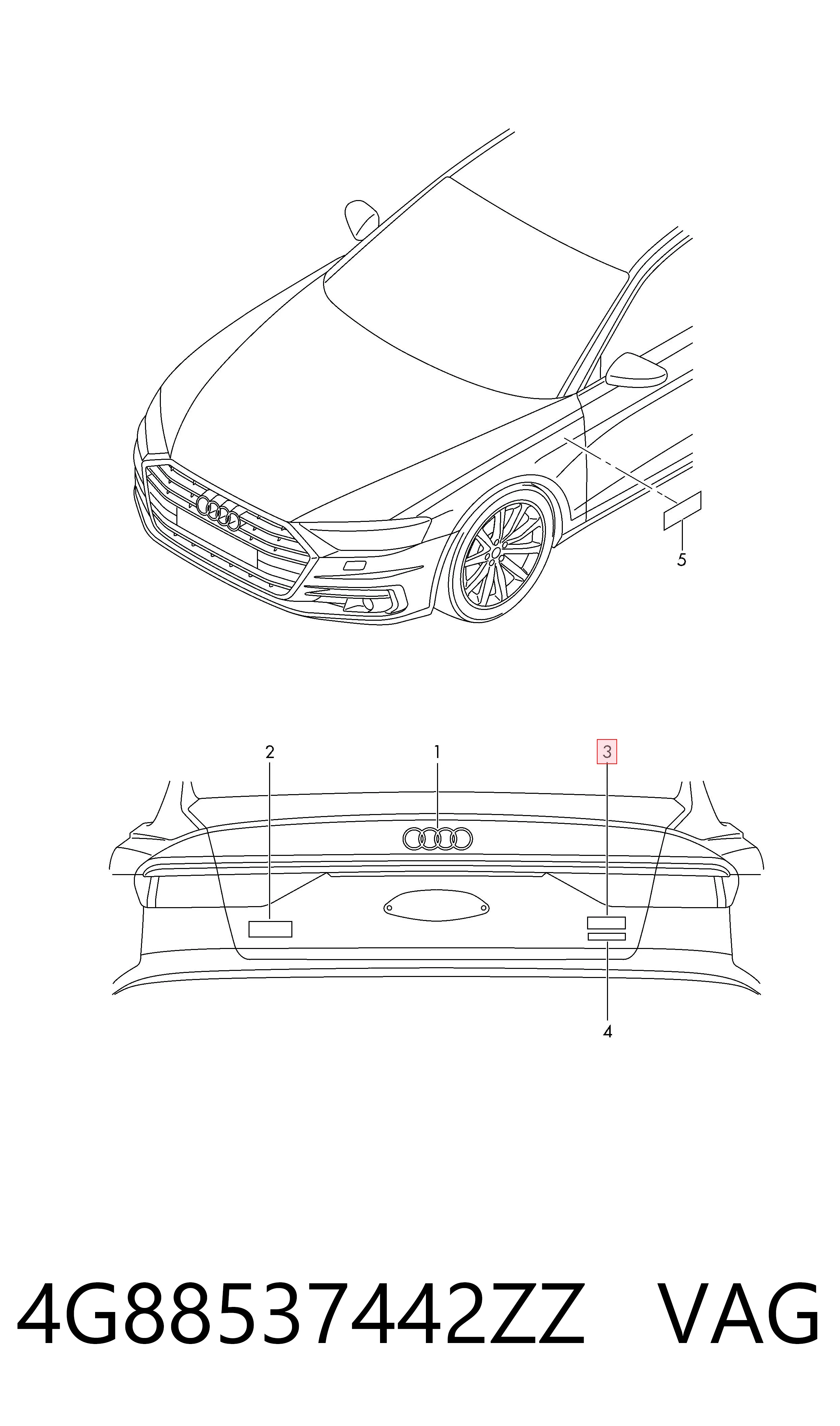 4G88537442ZZ VAG 