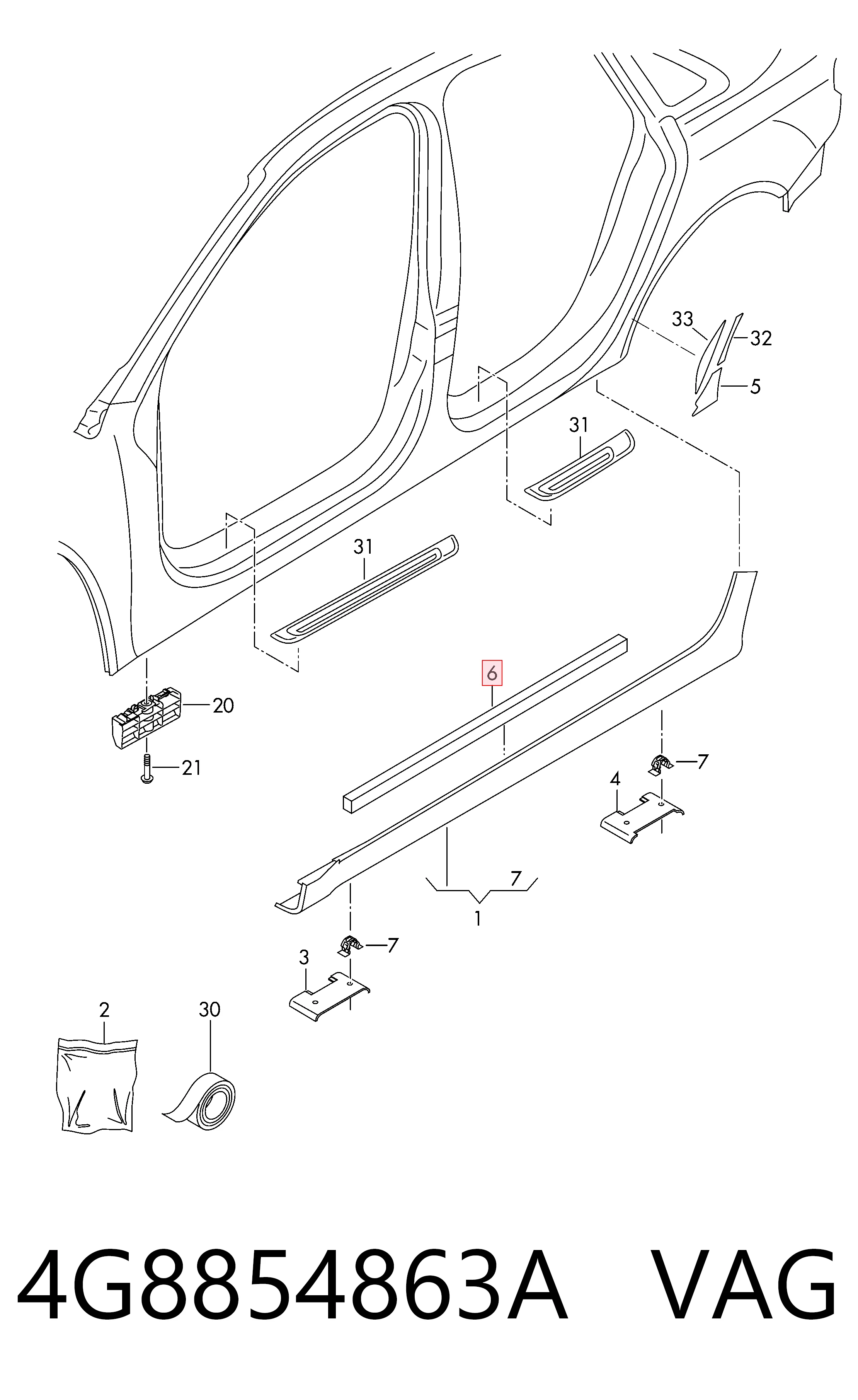 4G8854863A VAG 