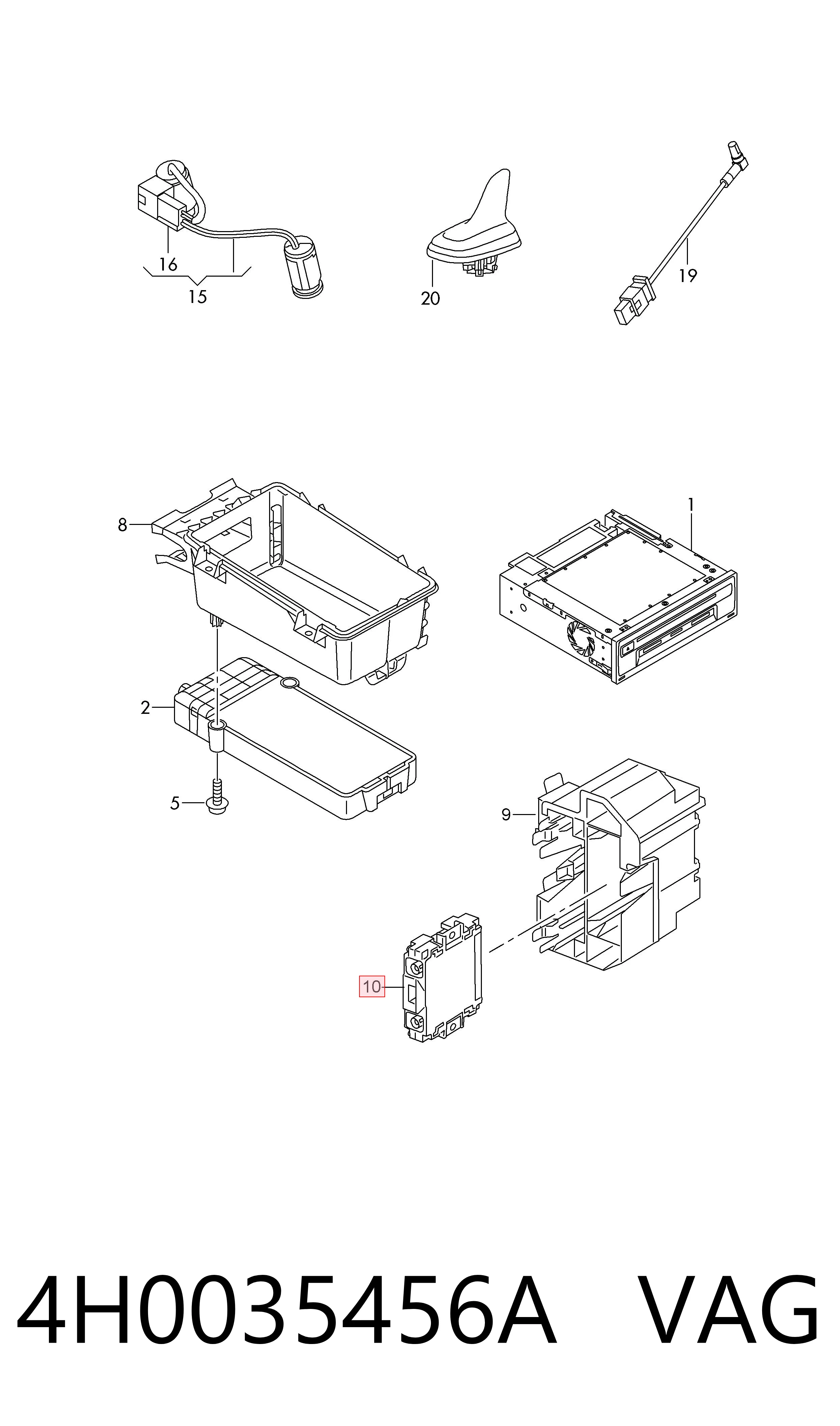 VAG 4H0035456A ціна, від 75.83 USD