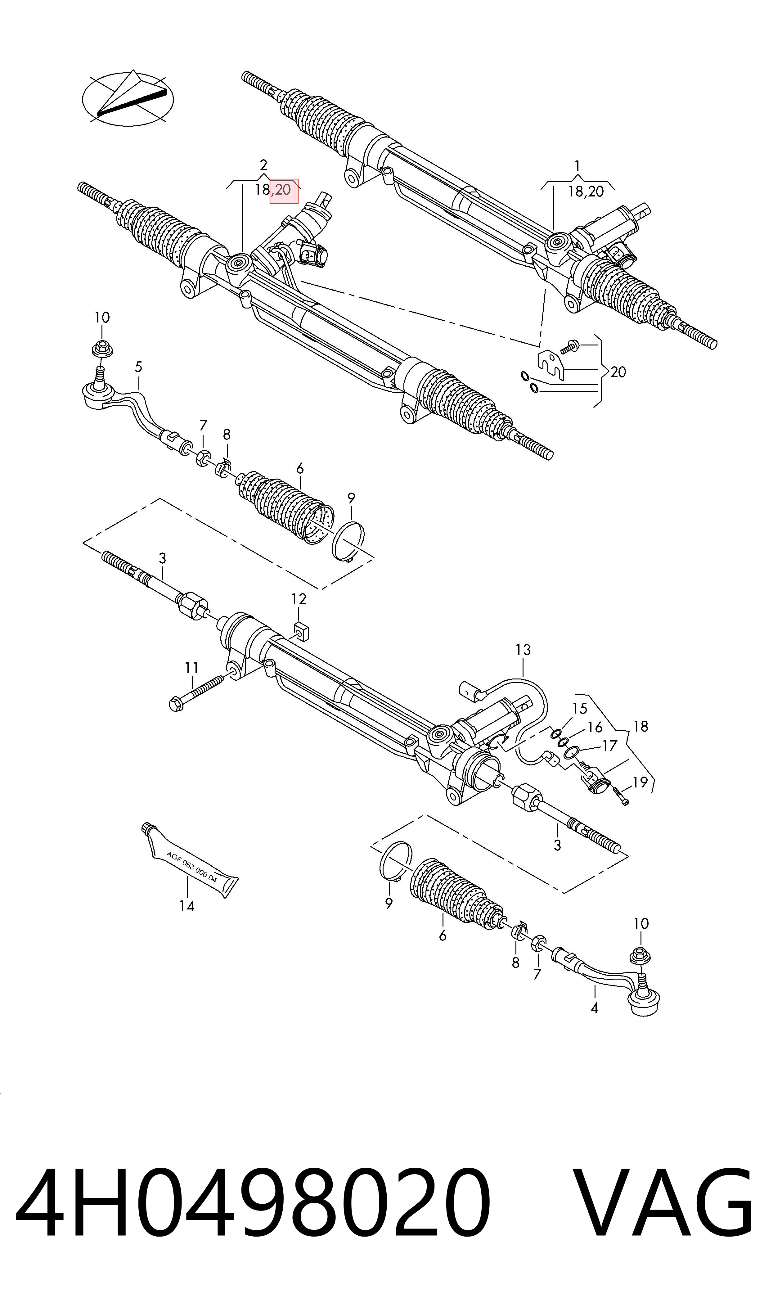  VAG 4H0498020 ціна, від 18.20 USD