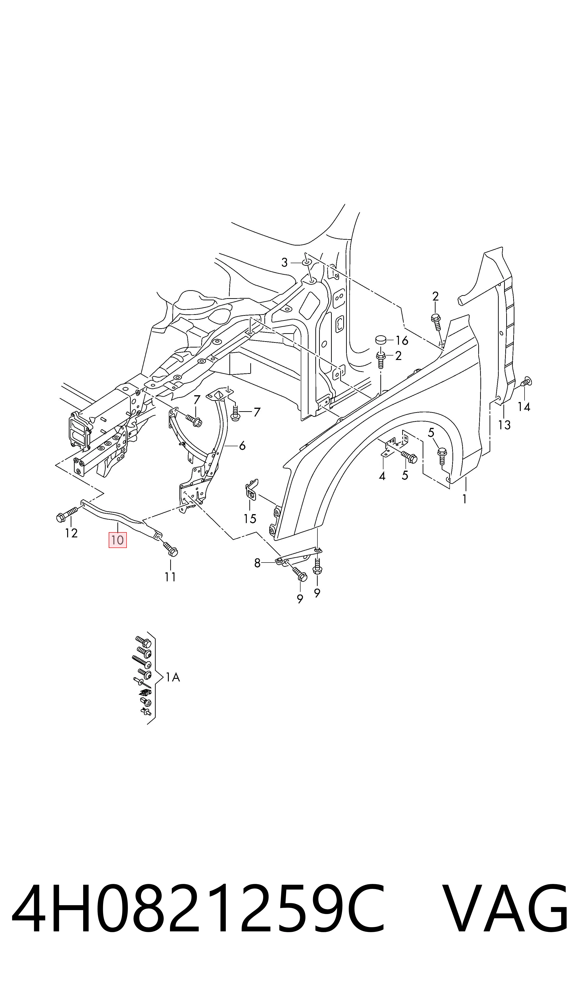 VAG 4H0821259C ціна, від 30.09 USD