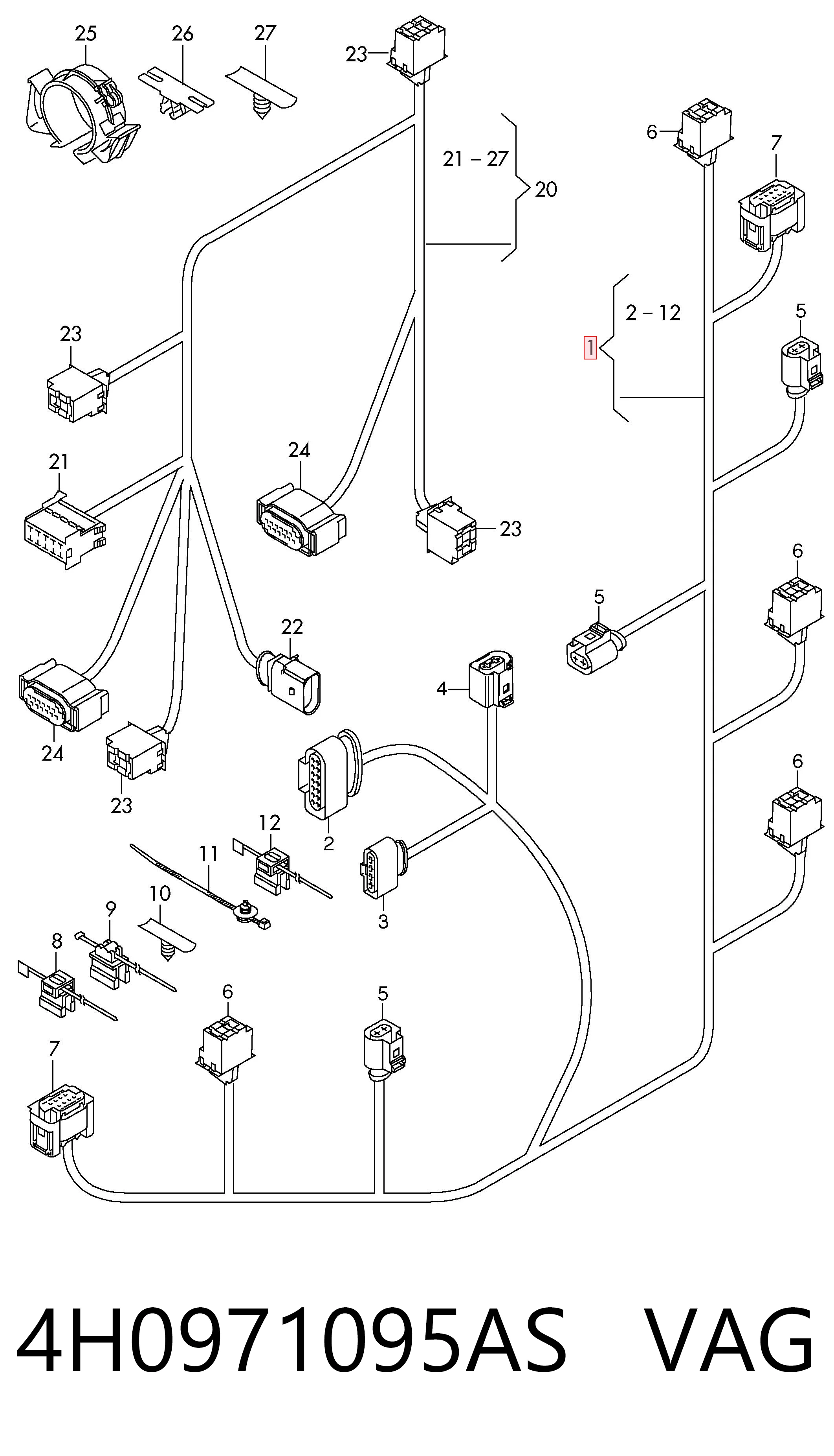 4H0971095AS VAG 