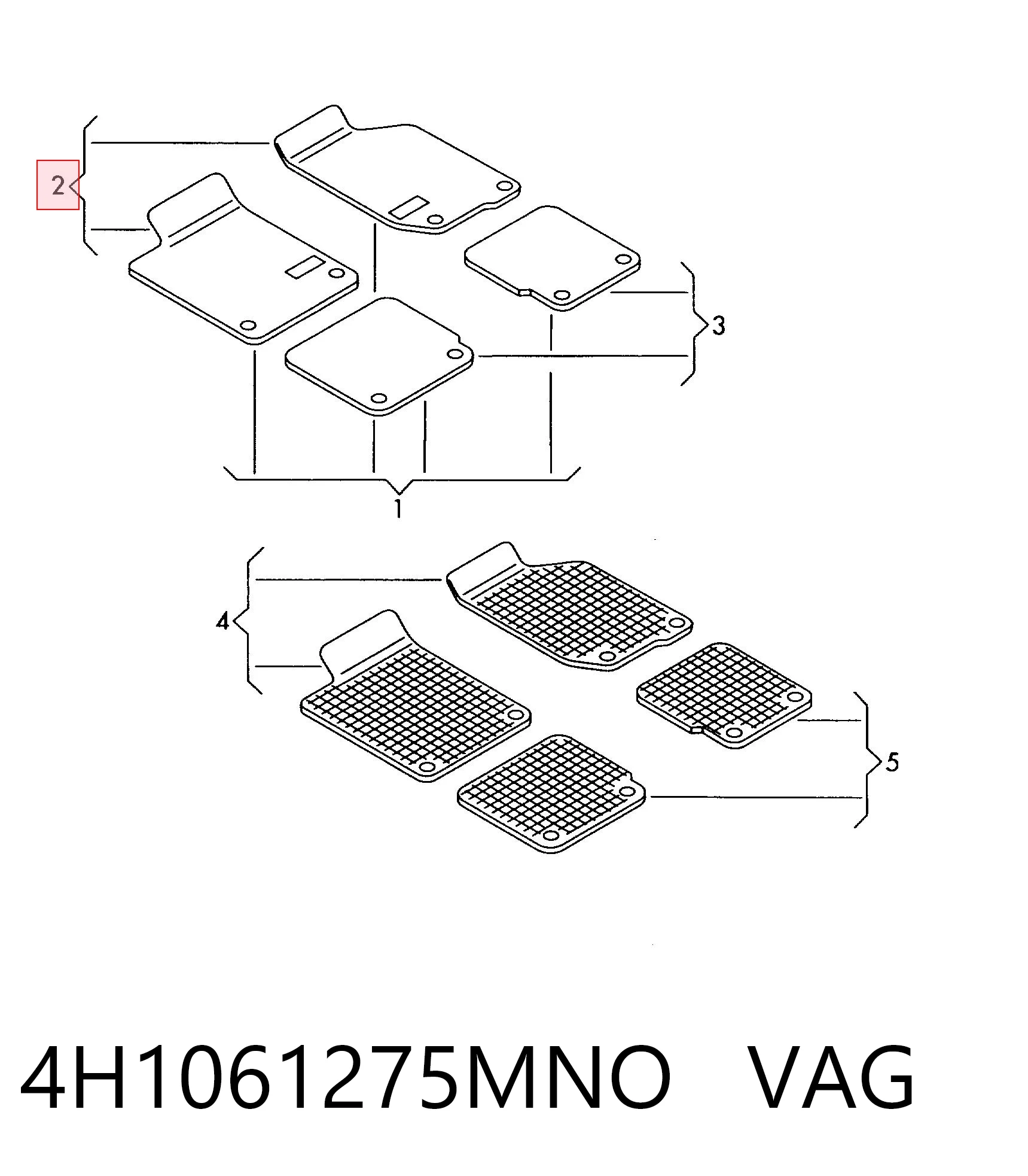4H1061275MNO VAG Килими салону