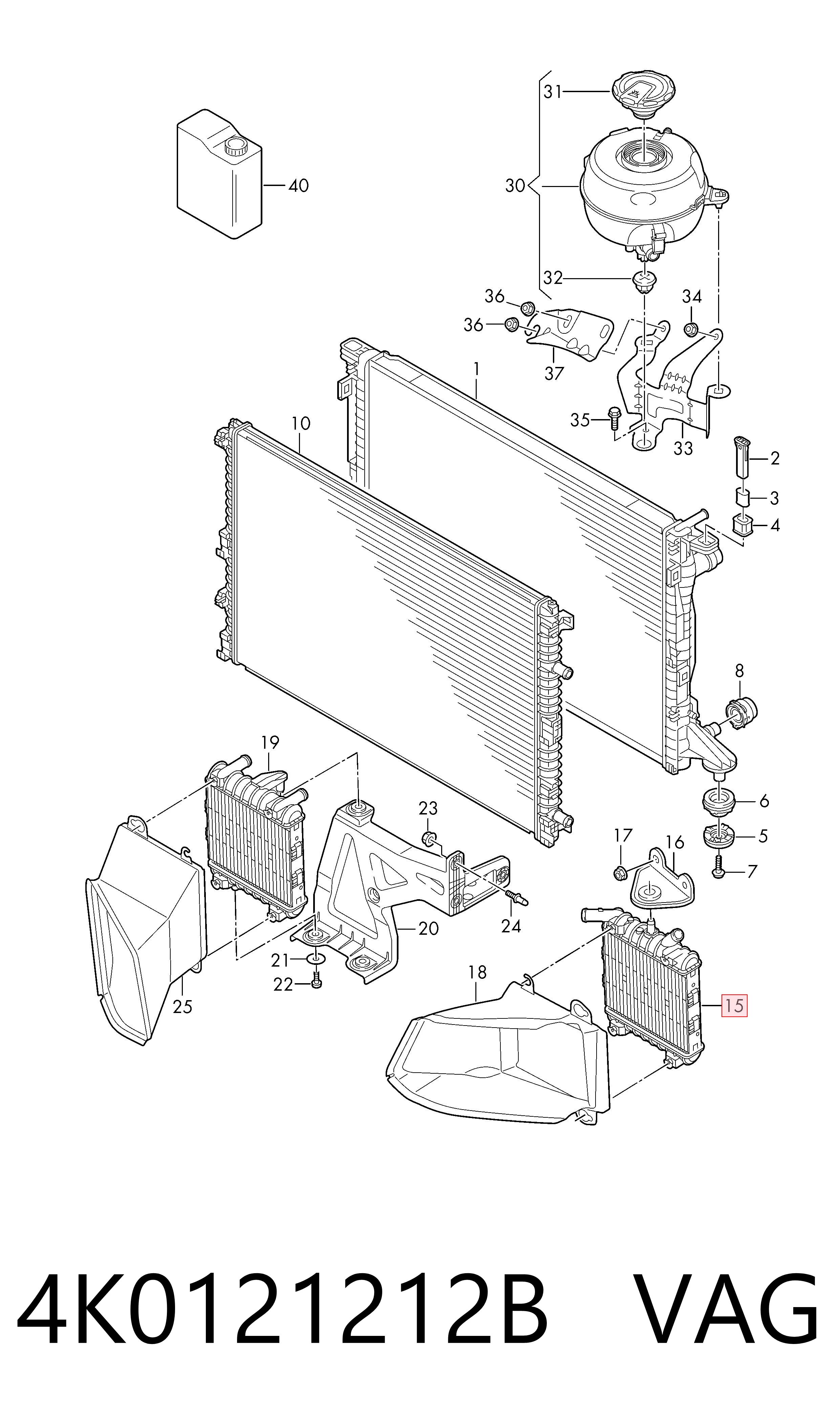  VAG 4K0121212B ціна, від 125.22 USD