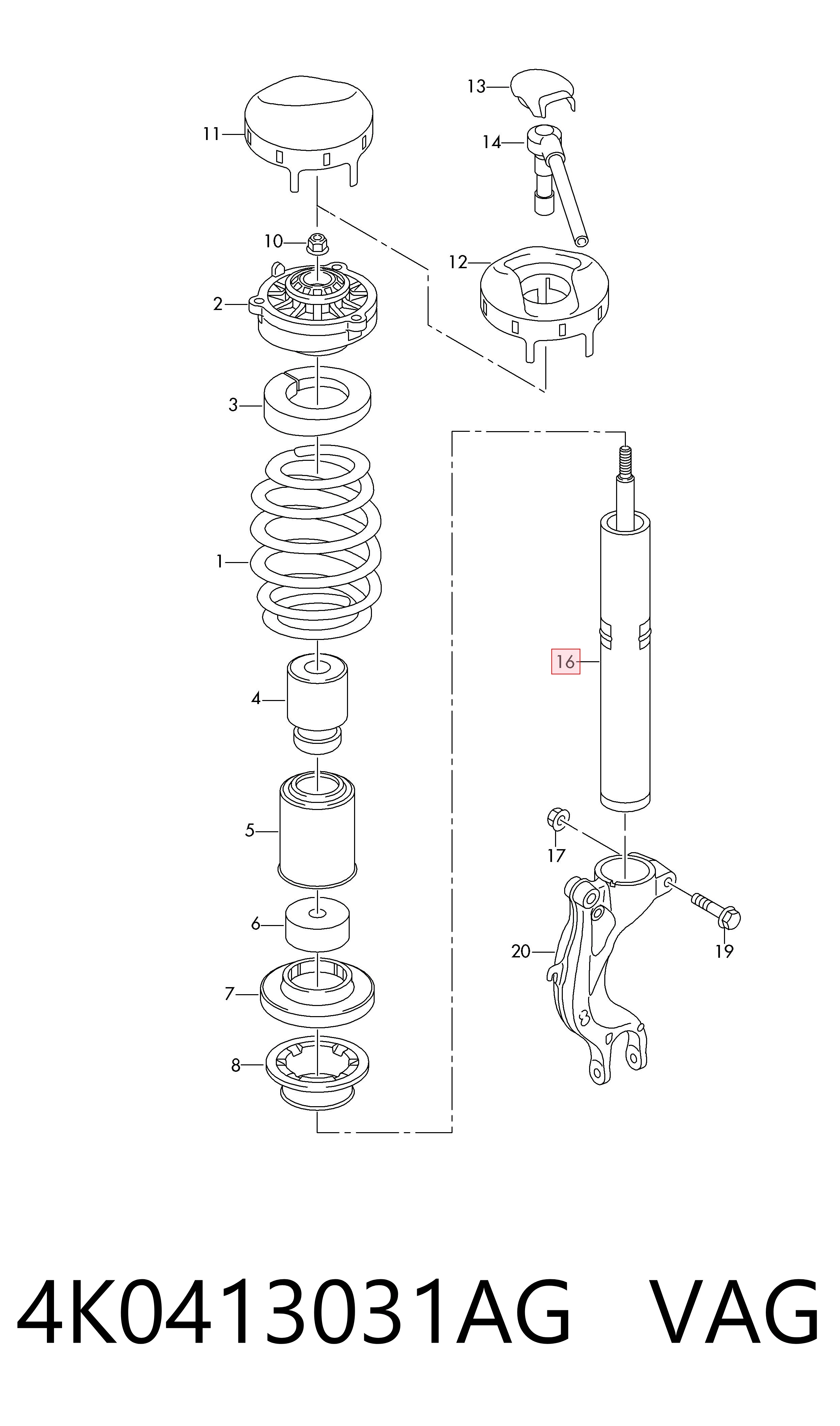 19302607 Bilstein Стійка передня