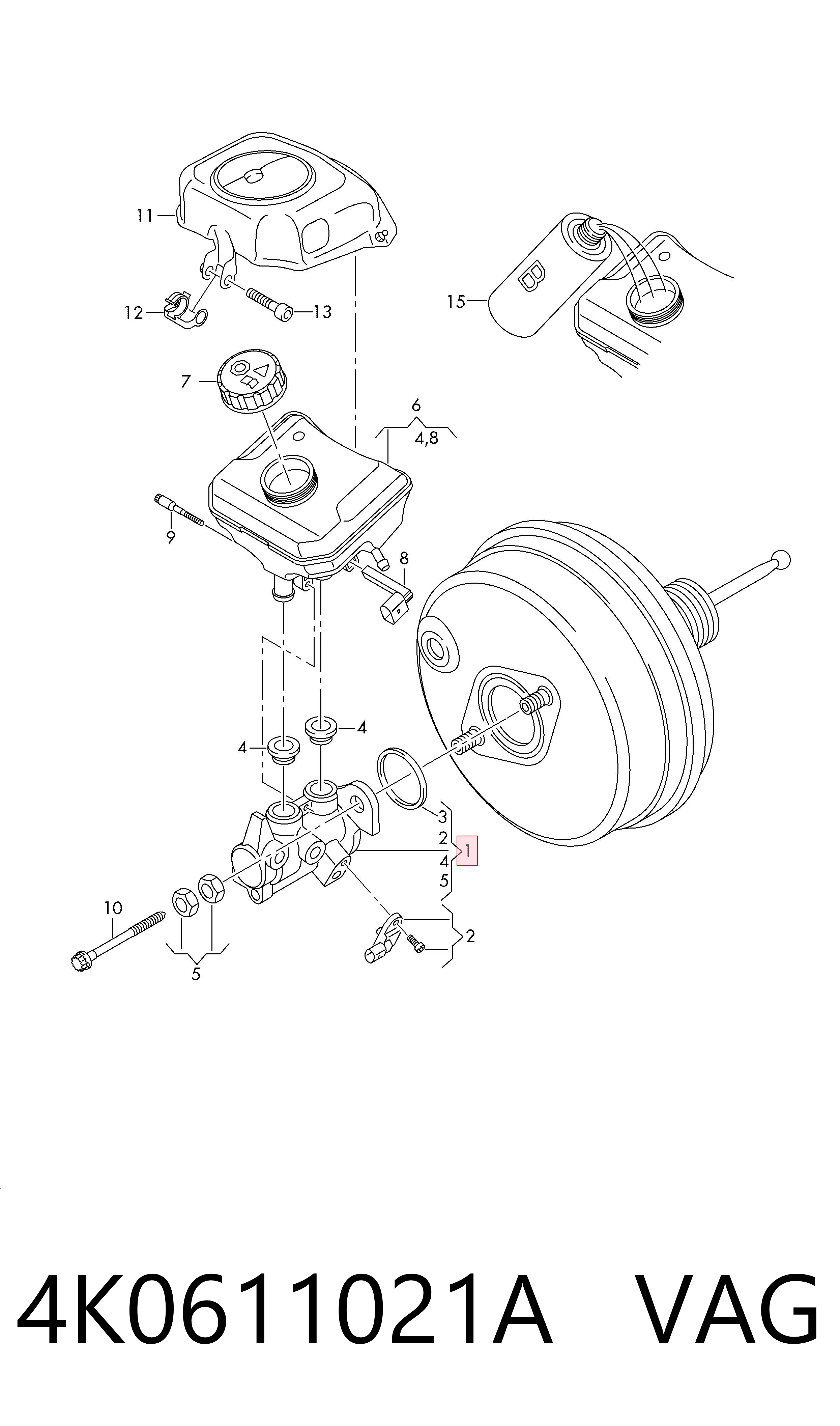 0204859003 Bosch Циліндр гальмівний, головний