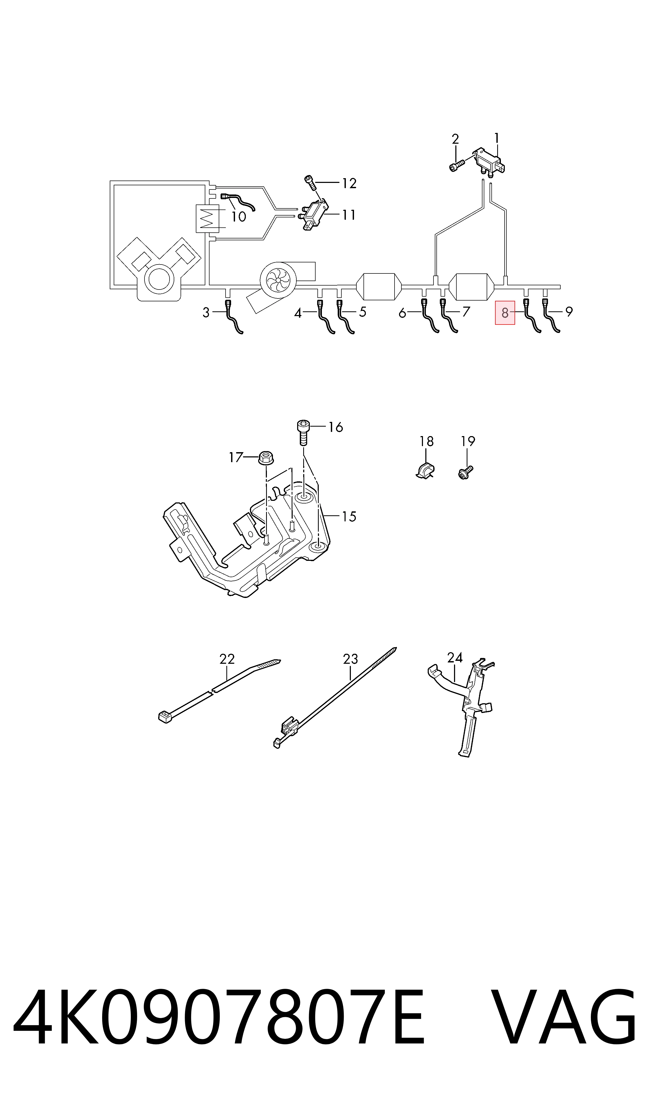  VAG 4K0907807E ціна, від 305.65 USD