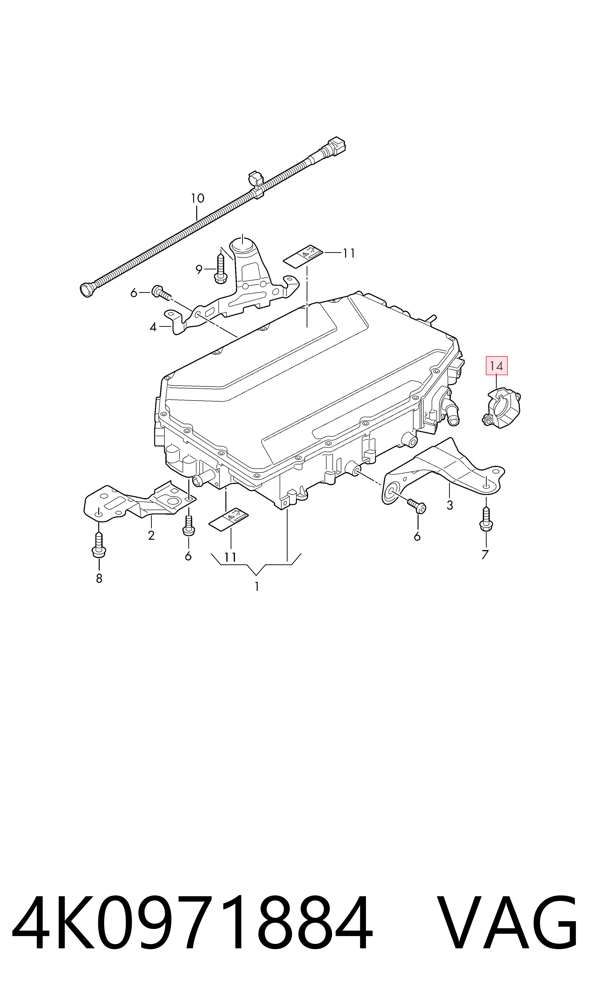  VAG 4K0971884 ціна, від 65.58 USD
