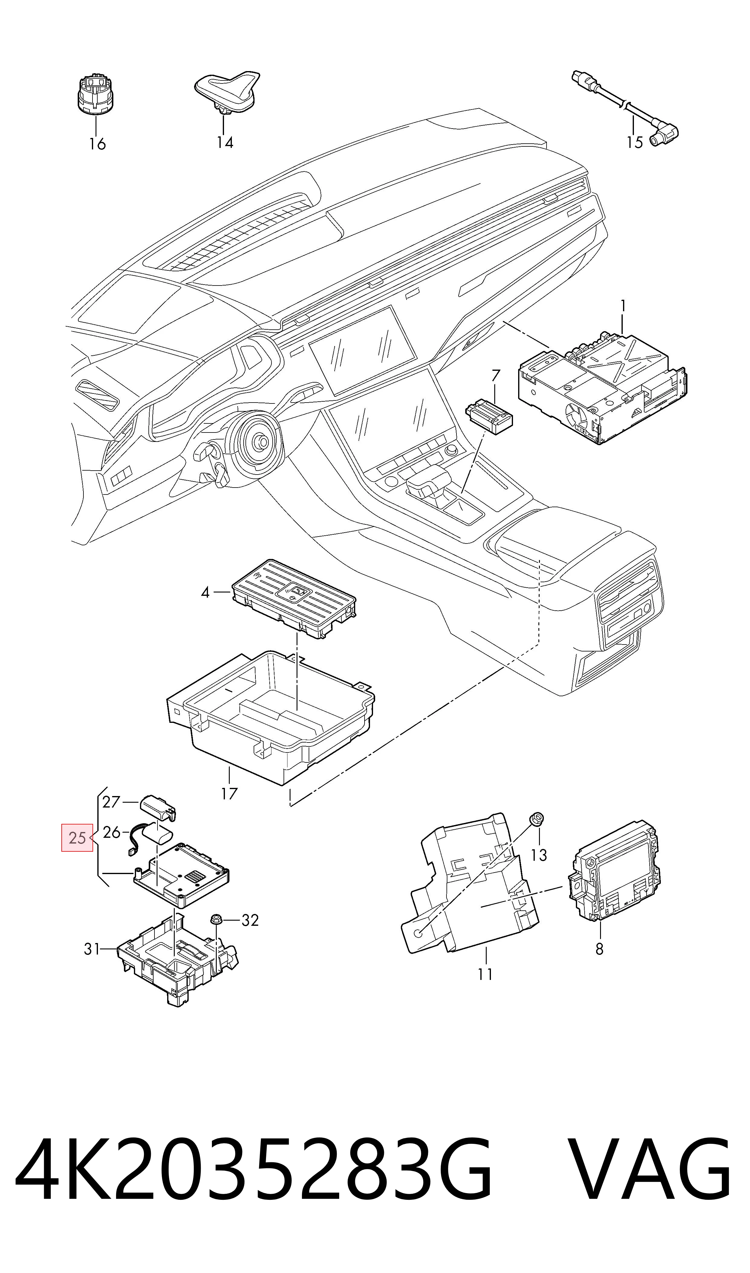  VAG 4K2035283G ціна, від 1124.33 USD