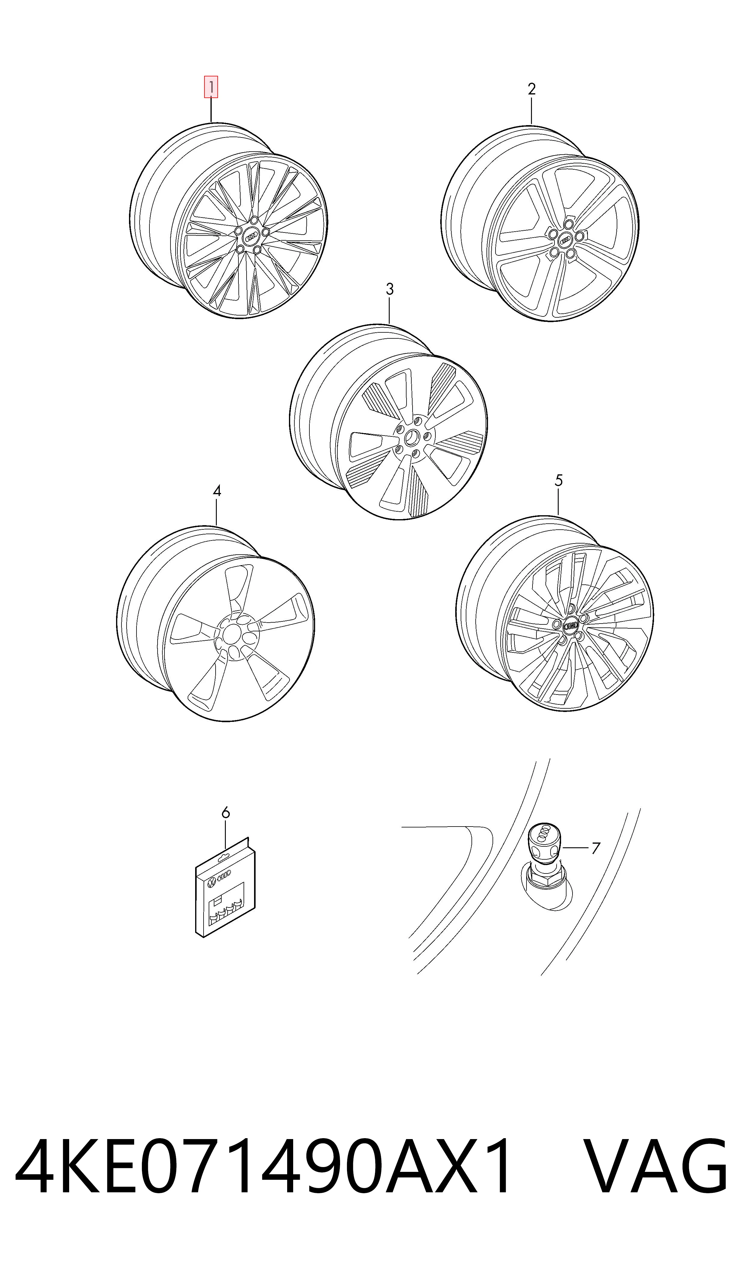 4KE071490AX1 VAG 