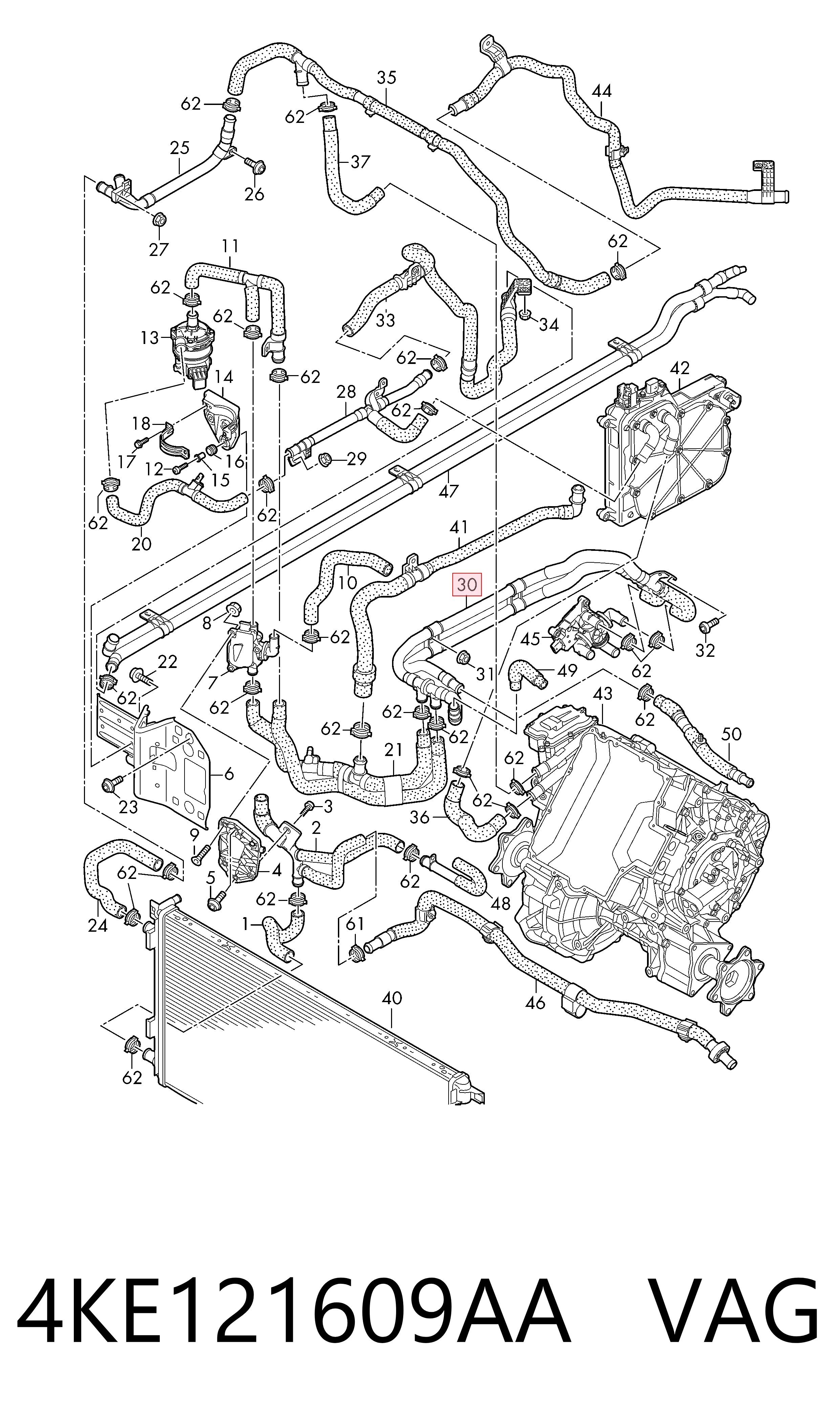  VAG 4KE121609AA ціна, від 50.00 USD